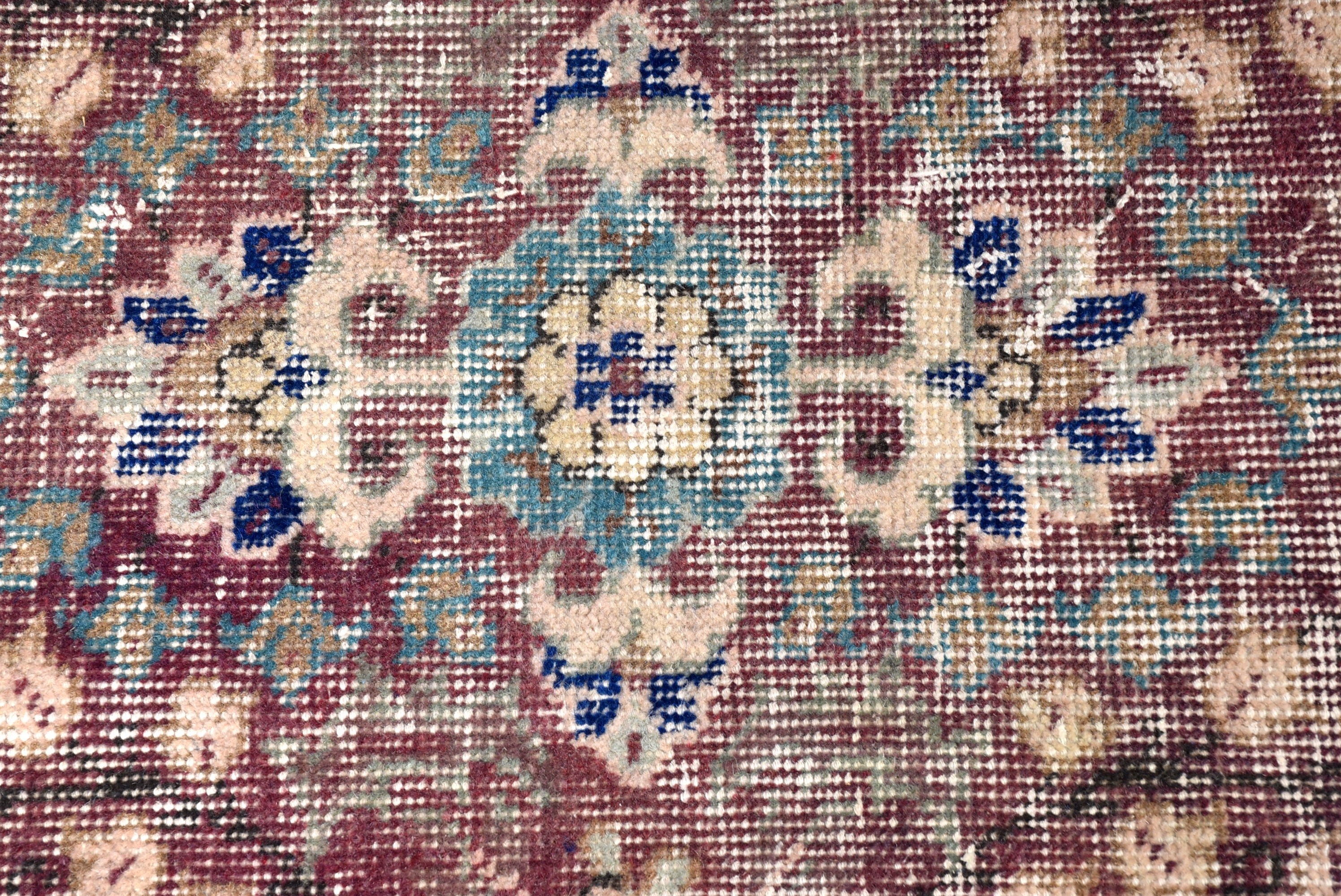 Vintage Rug, Turkish Rug, Kitchen Rugs, Oushak Rug, Flatweave Rug, Purple Oriental Rugs, Exotic Rug, 2.3x2.9 ft Small Rugs, Small Boho Rugs