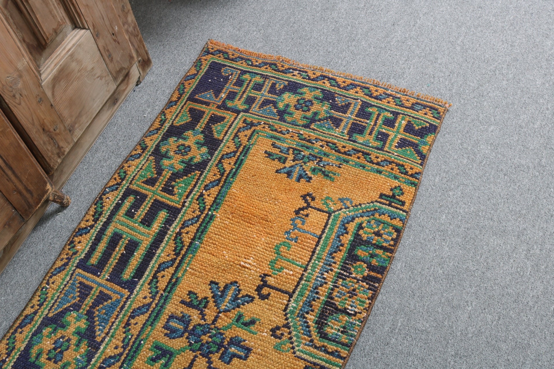 Tribal Rug, Bath Rugs, Yellow Kitchen Rugs, Modern Rugs, Turkish Rugs, Moroccan Rugs, Vintage Rug, 2x3.5 ft Small Rugs, Wall Hanging Rugs