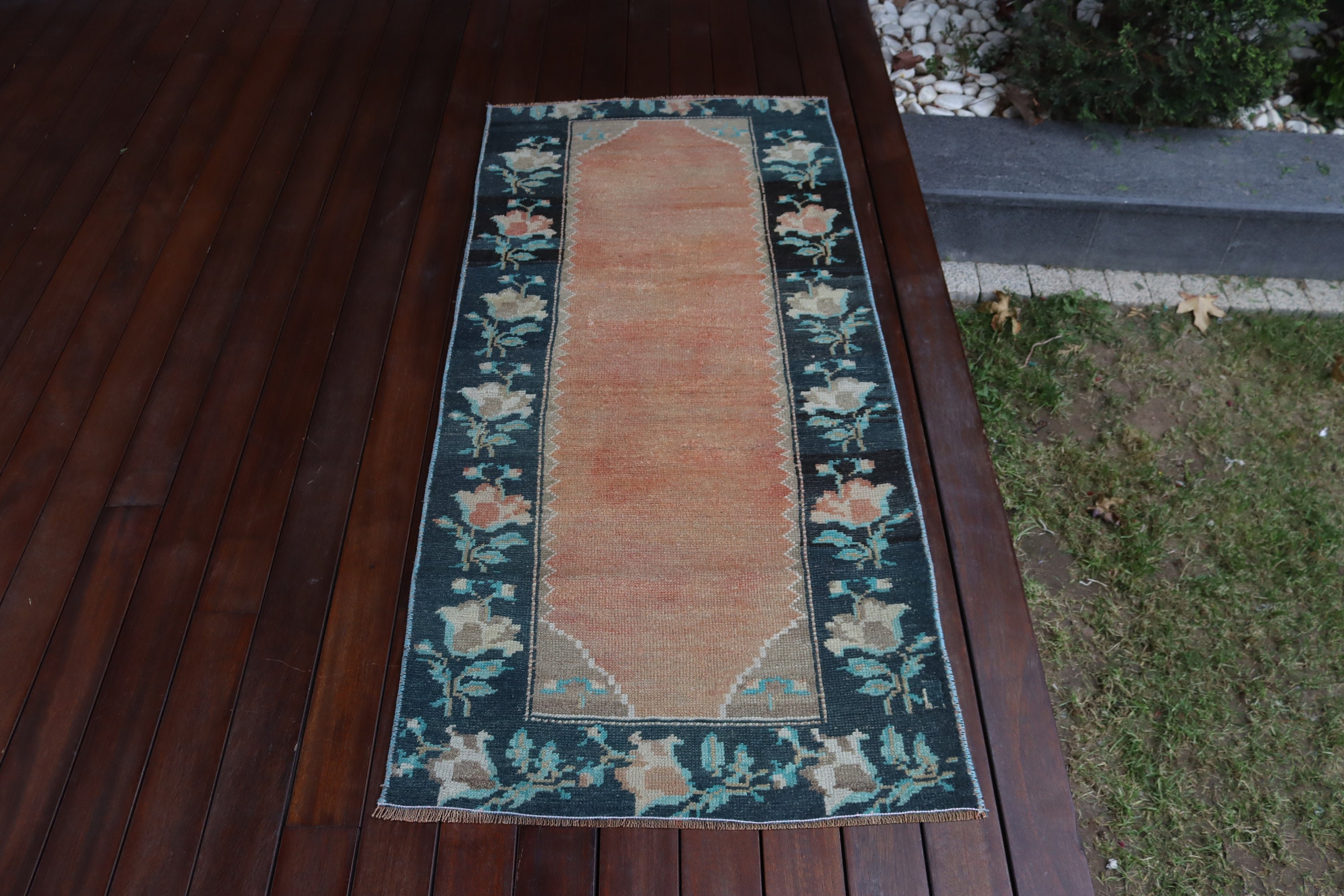 Vintage Halı, Kırmızı Mutfak Halısı, Etnik Halılar, 2,3x5 ft Küçük Halı, Küçük Boho Halıları, Oushak Halısı, Boho Halıları, Giriş Halıları, Türk Halıları