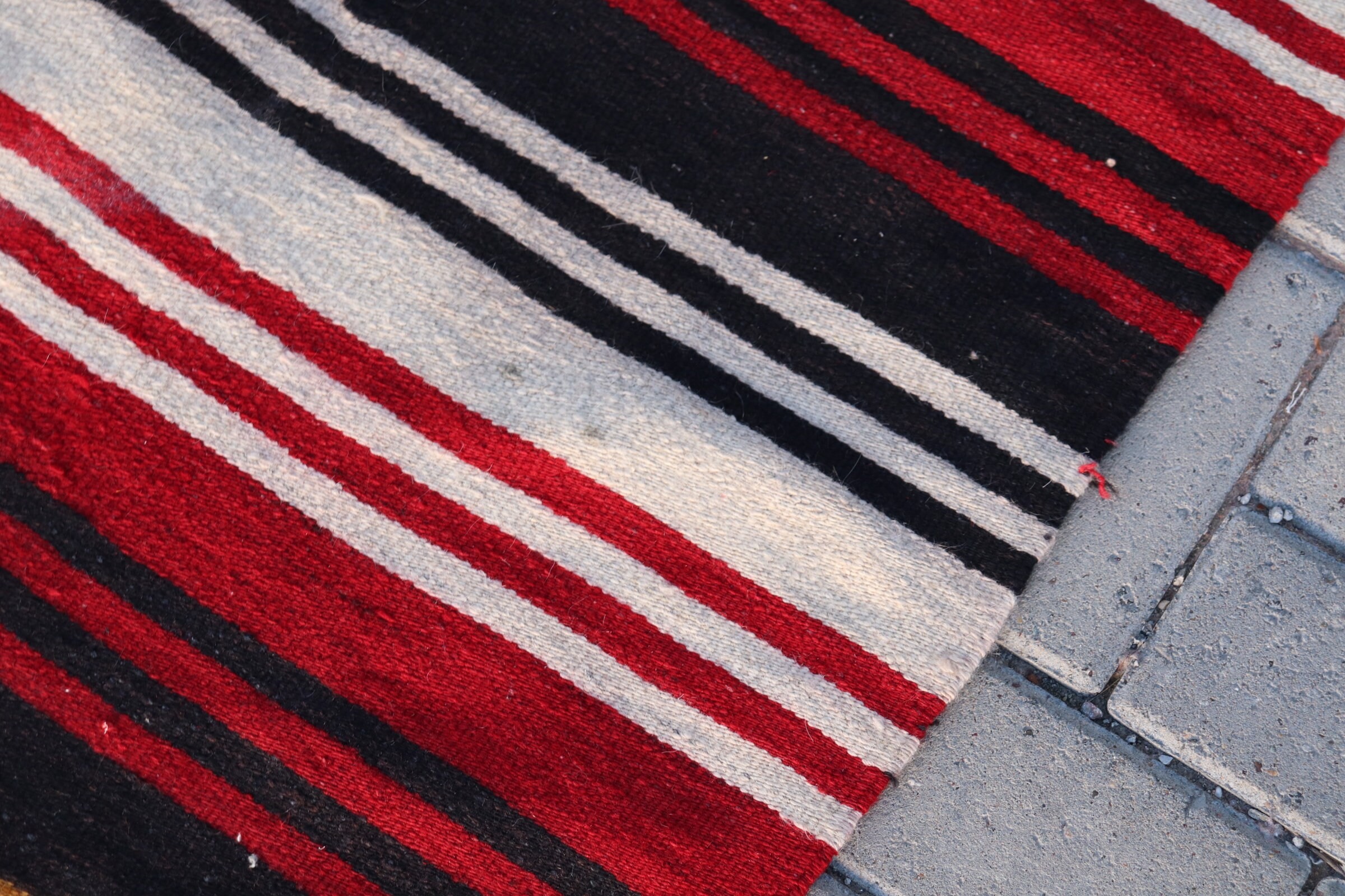 Kitchen Rug, Vintage Rug, Eclectic Rug, Kilim, Floor Rug, Red Wool Rugs, Anatolian Rug, Hallway Rugs, 2.3x11.2 ft Runner Rugs, Turkish Rugs