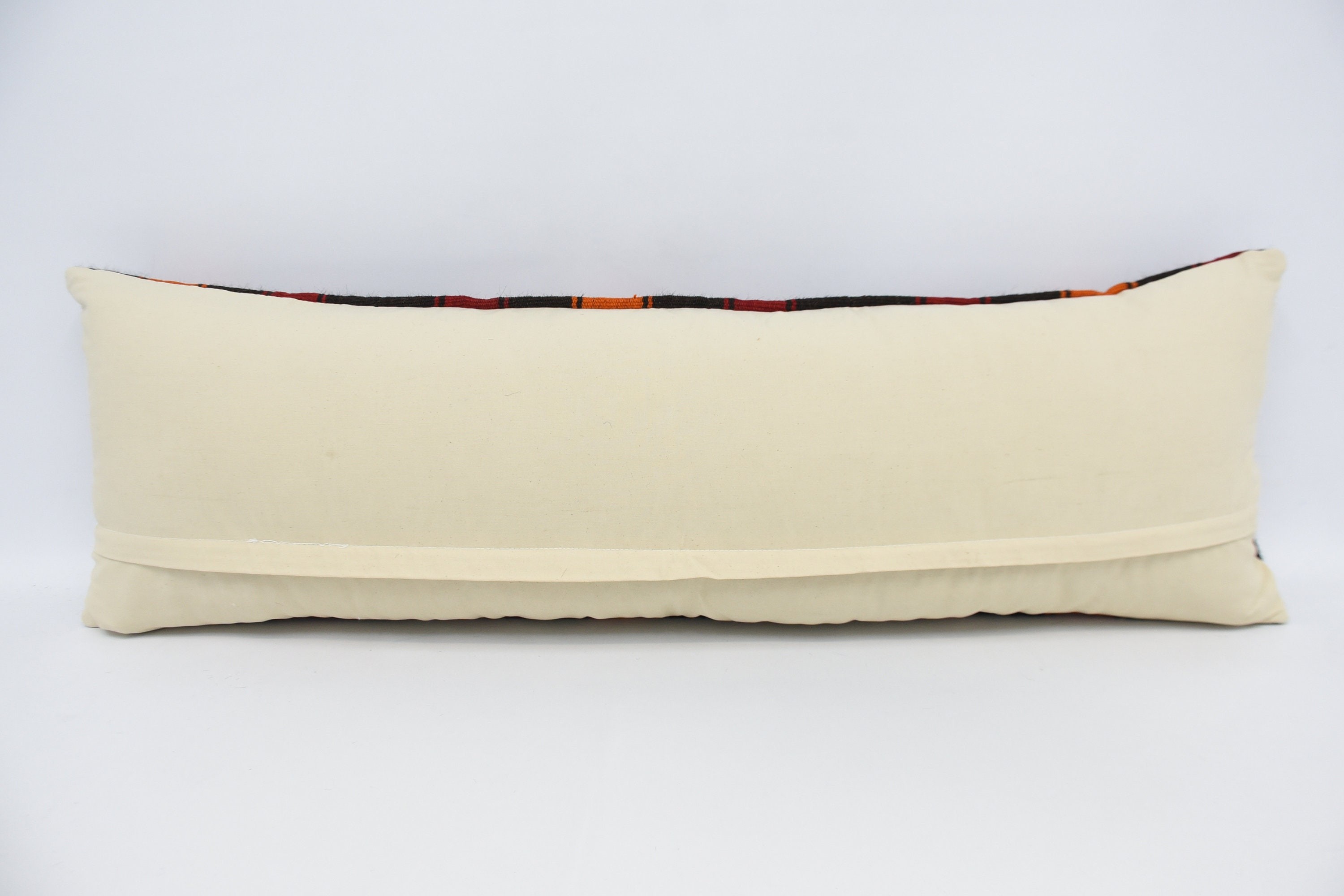 Vintage Kilim Pillow, 16"x48" Red Cushion Case, Home Decor Pillow, Interior Designer Pillow, Oriental Pillow Cover, Farmhouse Pillow Case