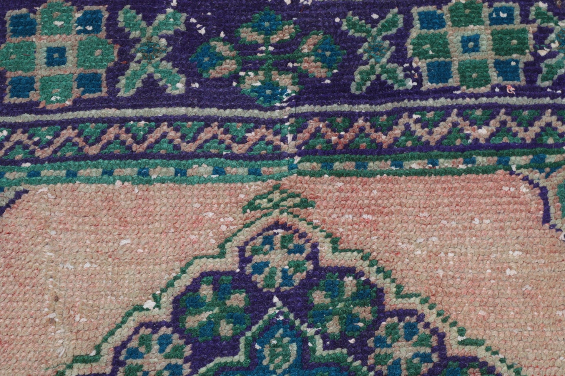 Giriş Halısı, 1,5x3 ft Küçük Halı, Yeşil Anadolu Halısı, Vintage Halılar, Küçük Alan Halısı, Boho Halısı, Türk Halısı, Anadolu Halıları, Araba Paspası Halıları