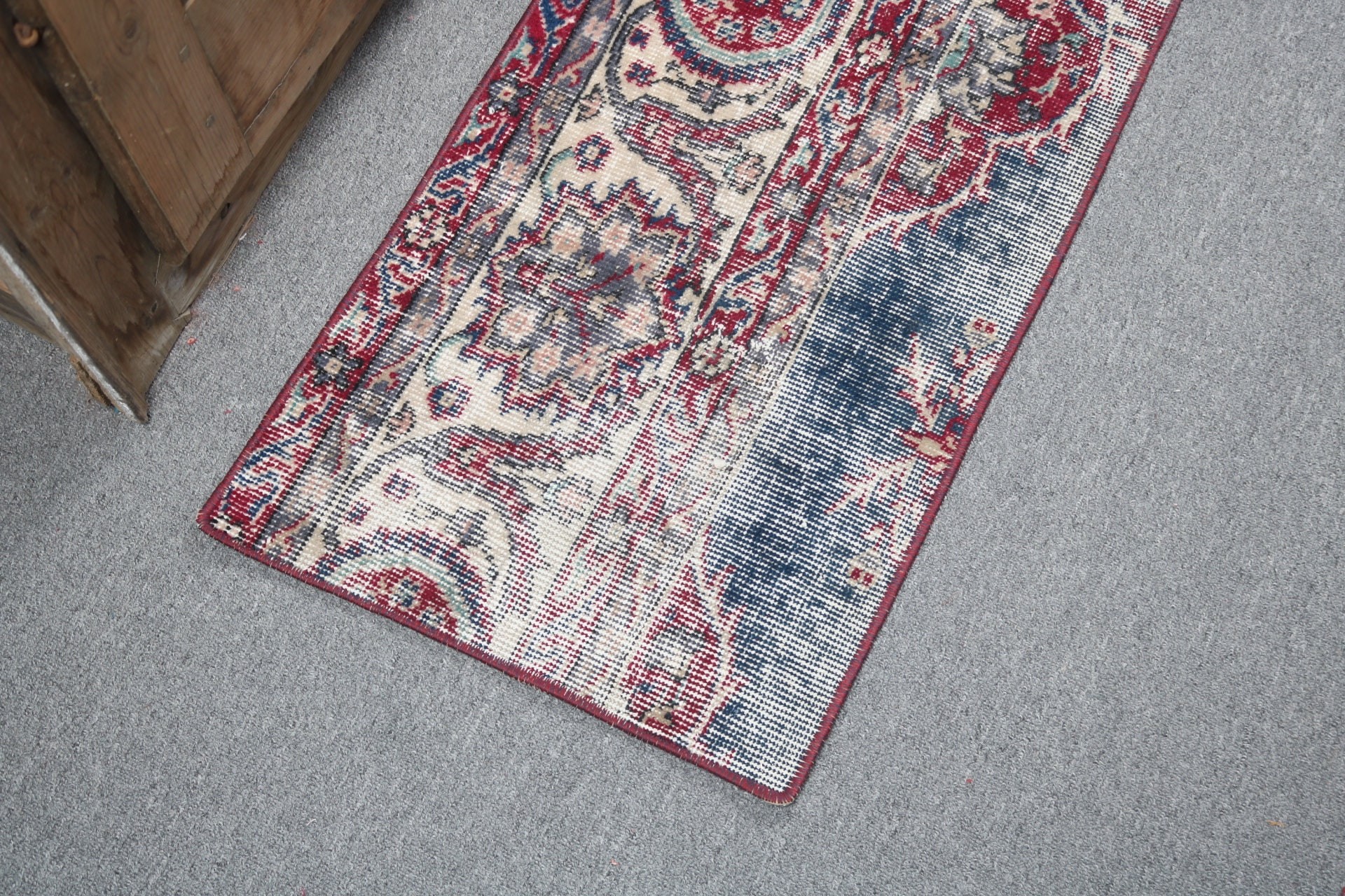 1.5x2.9 ft Small Rugs, Moroccan Rugs, Small Vintage Rug, Oriental Rugs, Turkish Rugs, Vintage Rugs, Bathroom Rugs, Red Modern Rugs