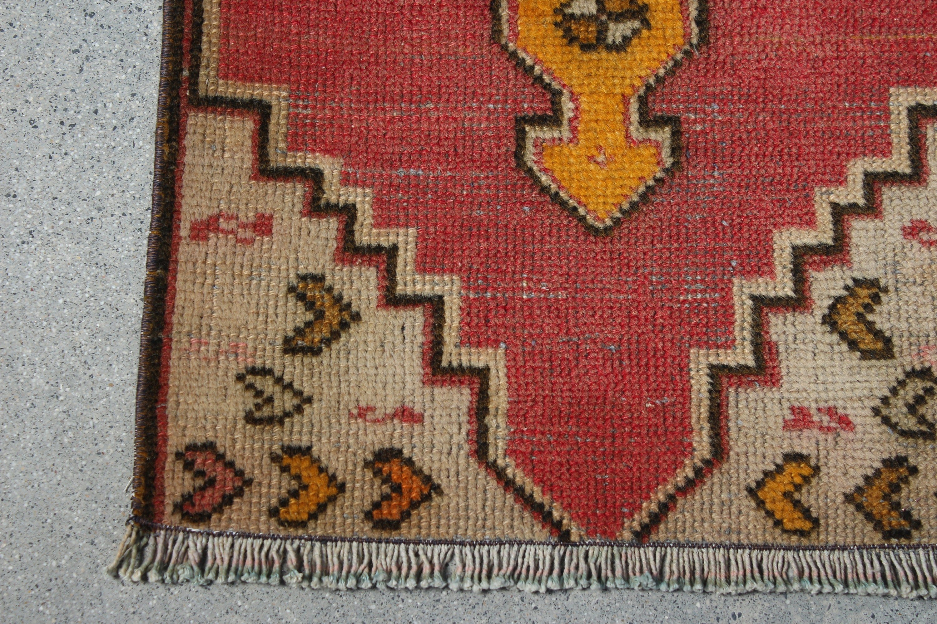 Red Home Decor Rug, 1.3x2.8 ft Small Rug, Boho Rug, Moroccan Rugs, Turkish Rug, Vintage Rug, Bathroom Rugs, Bedroom Rug, Antique Rug