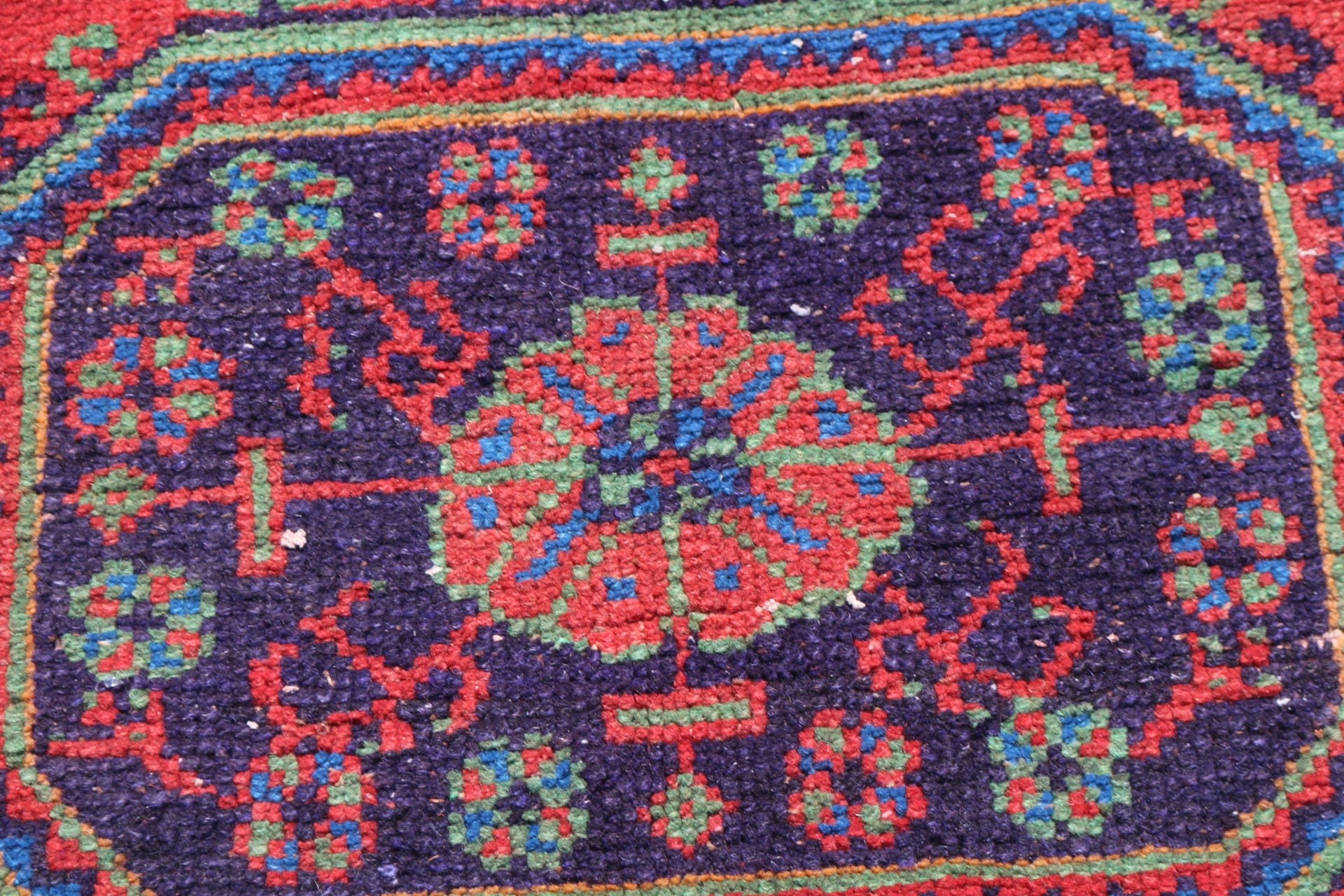 Car Mat Rugs, Turkish Rug, Vintage Rug, Anatolian Rug, 3.5x3.4 ft Small Rug, Rugs for Kitchen, Nursery Rug, Red Antique Rug, Bedroom Rug