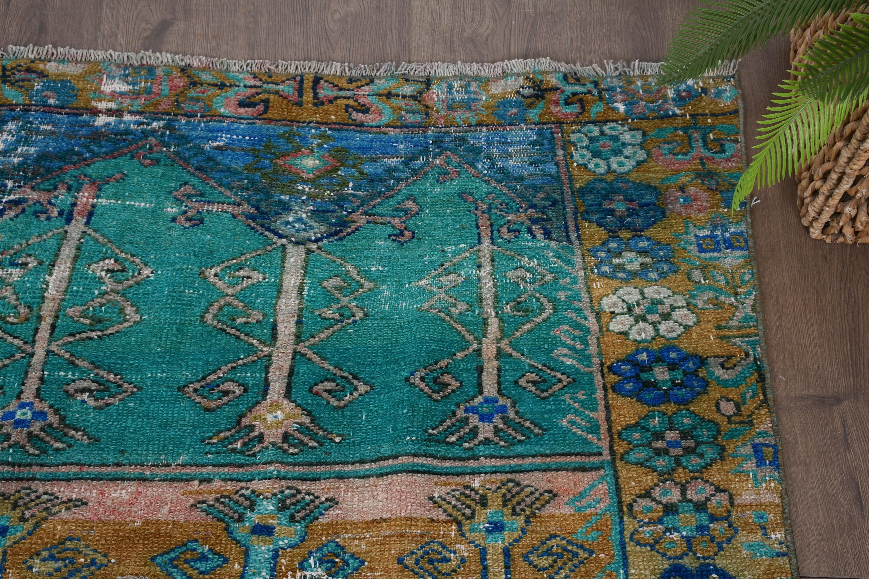 Rugs for Entry, Kitchen Rug, Vintage Rugs, Blue Oriental Rug, Turkish Rug, 3.6x6.4 ft Accent Rugs, Bedroom Rug, Nursery Rug, Moroccan Rug