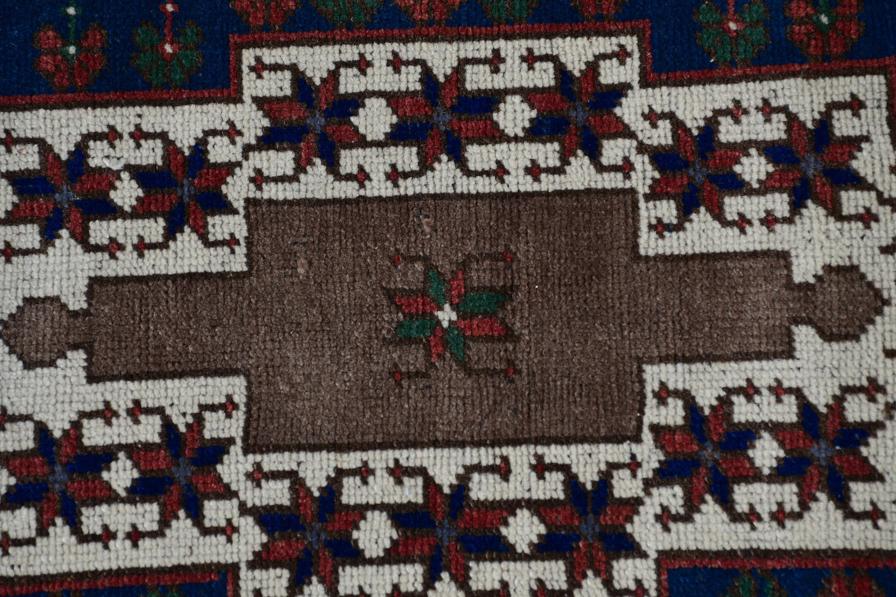 Wool Rug, Bedroom Rugs, Hand Woven Rugs, Rugs for Indoor, Green Anatolian Rug, Turkish Rugs, Nursery Rug, 3.7x7.5 ft Area Rugs, Vintage Rug