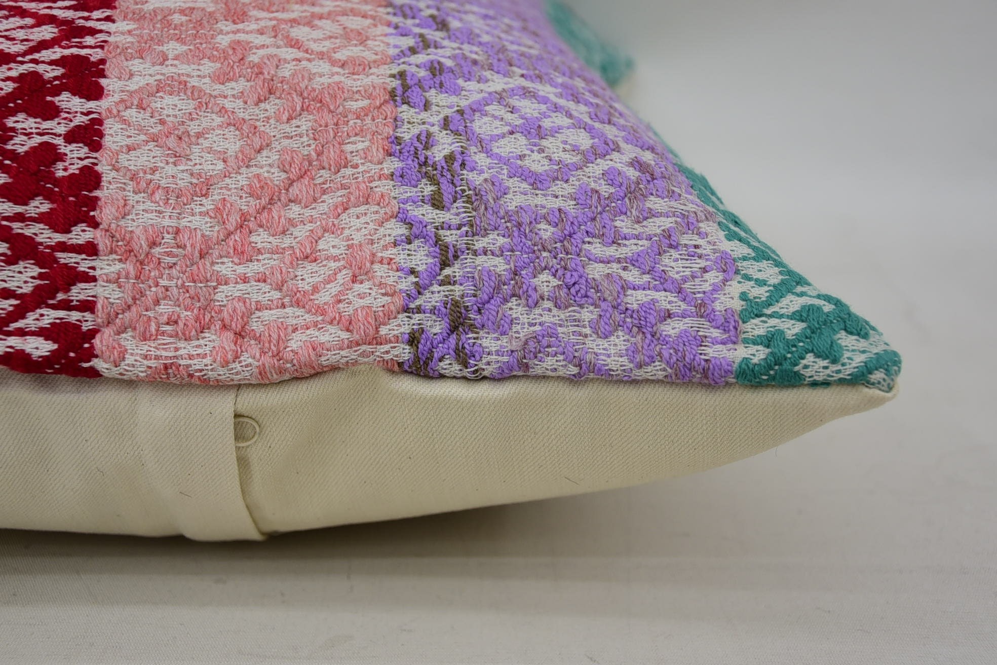 Neutral Throw Pillow Cover, 16"x24" Red Pillow Sham, Pillow for Couch, Couch Pillow Sham, Turkish Kilim Pillow, Throw Kilim Pillow