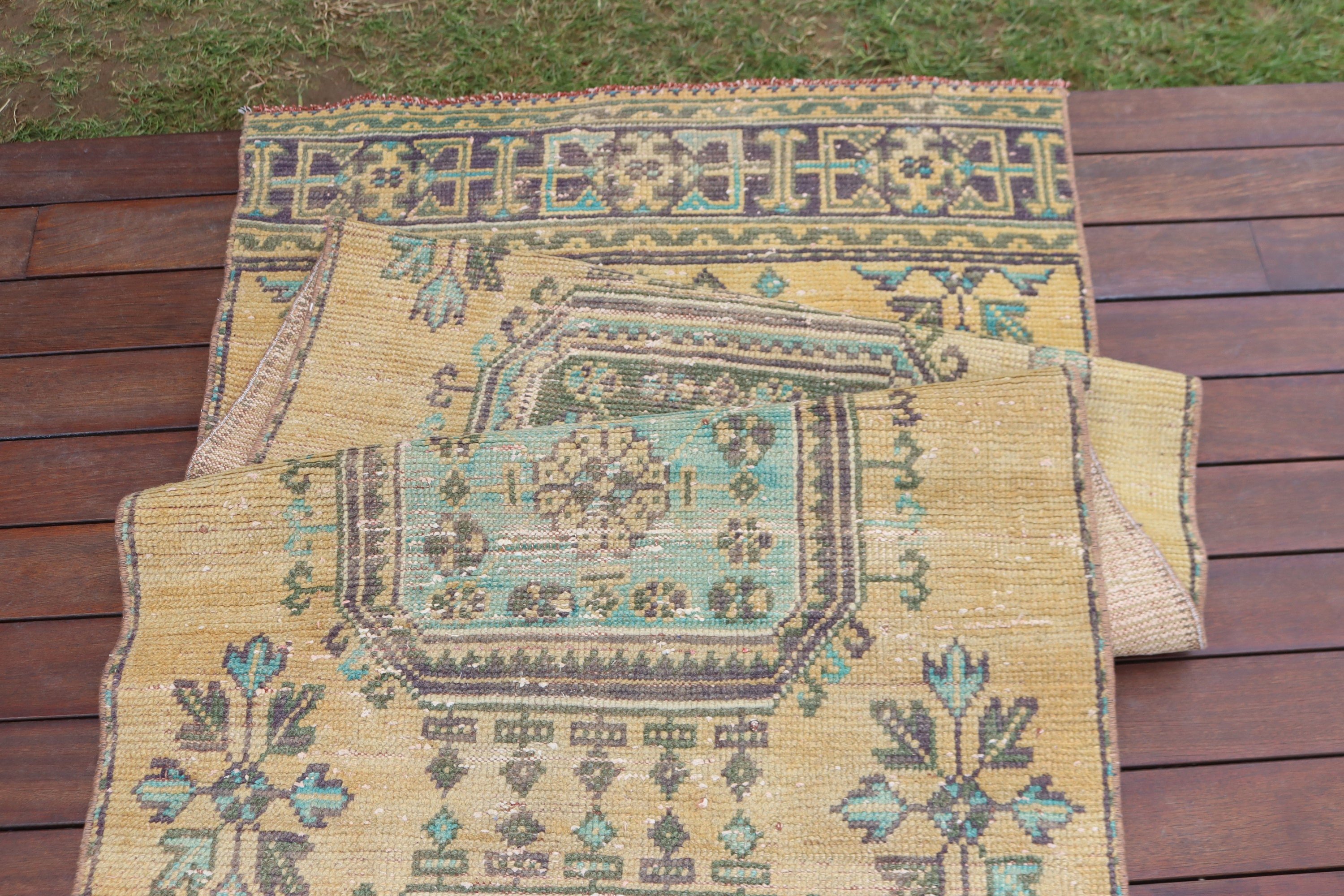 Koridor Halısı, Sarı Soğuk Halı, Nötr Halılar, 2,7x10,6 ft Runner Halıları, Vintage Halı, Yatak Odası Halıları, Türk Halıları, Uzun Yolluk Halıları, Dış Mekan Halısı