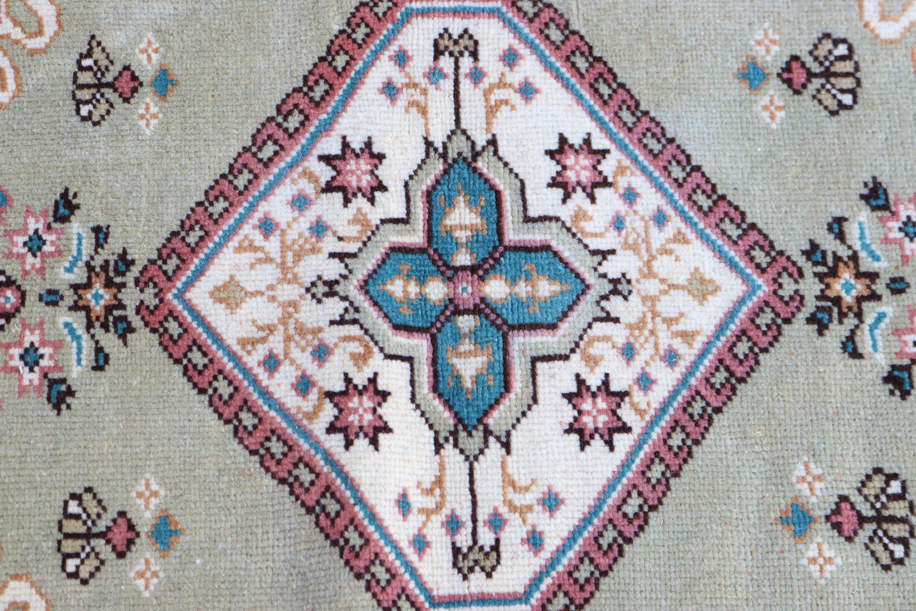 Küçük Boho Halılar, Vintage Halı, Bildiri Halısı, Yeşil Yatak Odası Halıları, El Dokuma Halı, 2.4x5.2 ft Küçük Halılar, Araba Paspas Halısı, Türk Halıları