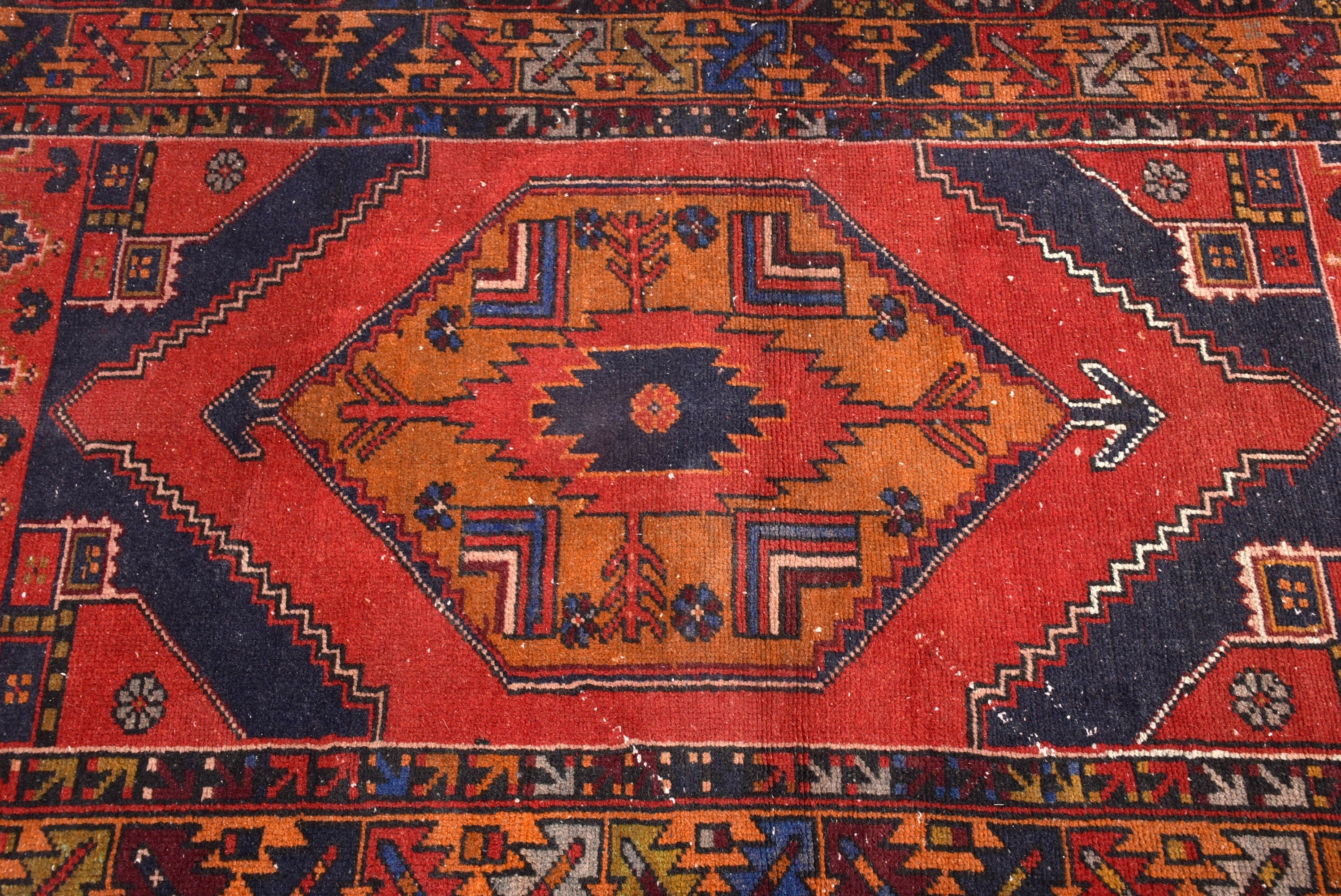 Havalı Halı, Mavi Anadolu Halısı, Boho Vurgulu Halılar, Fas Halıları, Türk Halıları, 3,5x5,7 ft Vurgulu Halı, Yatak Odası Halısı, Vintage Halı