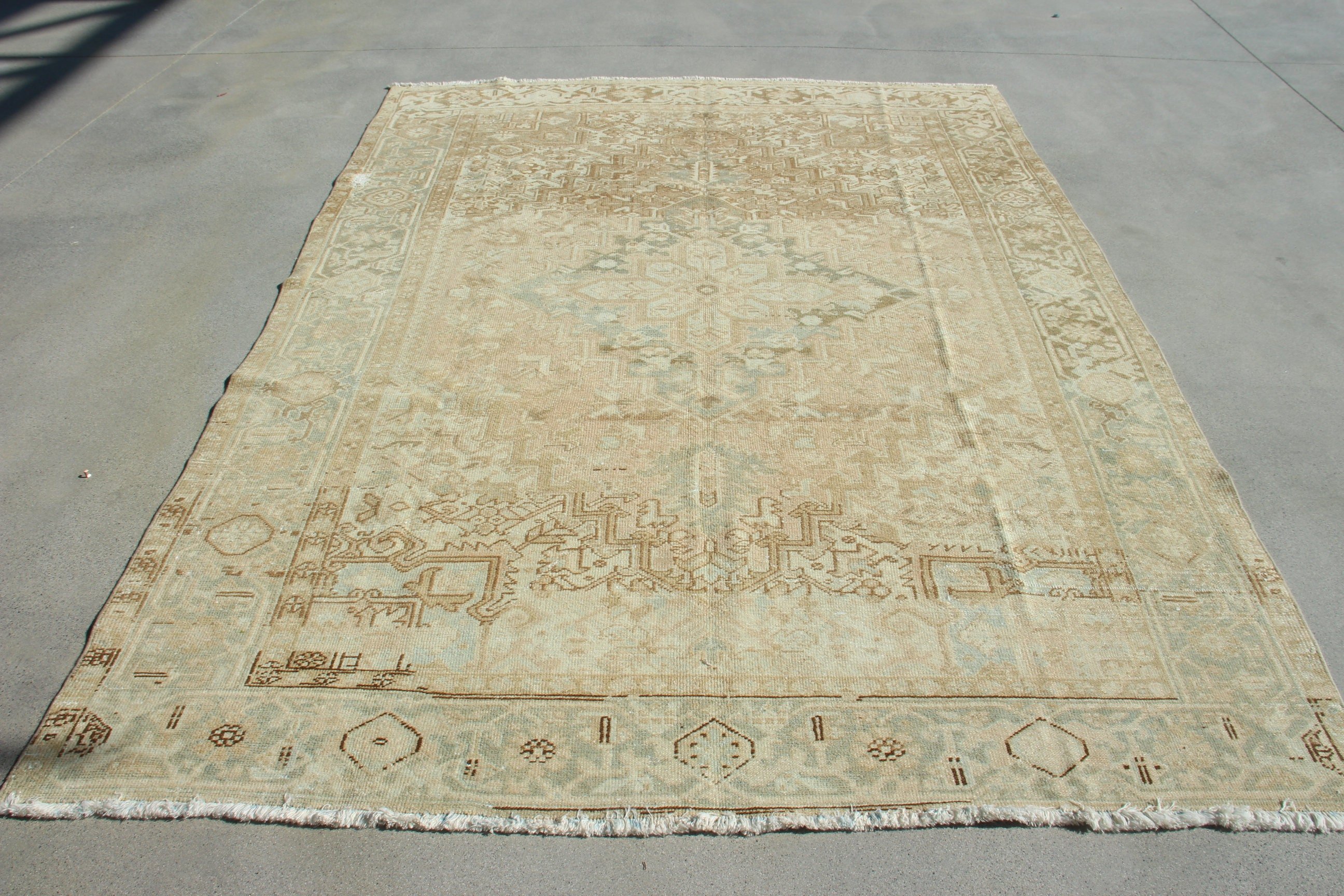 Oturma Odası Halısı, El Yapımı Halı, Yatak Odası Halısı, Türk Halıları, El Dokuma Halısı, Vintage Halı, Kahverengi Mutfak Halıları, Modern Halılar, 6,5x9,2 ft Büyük Halı