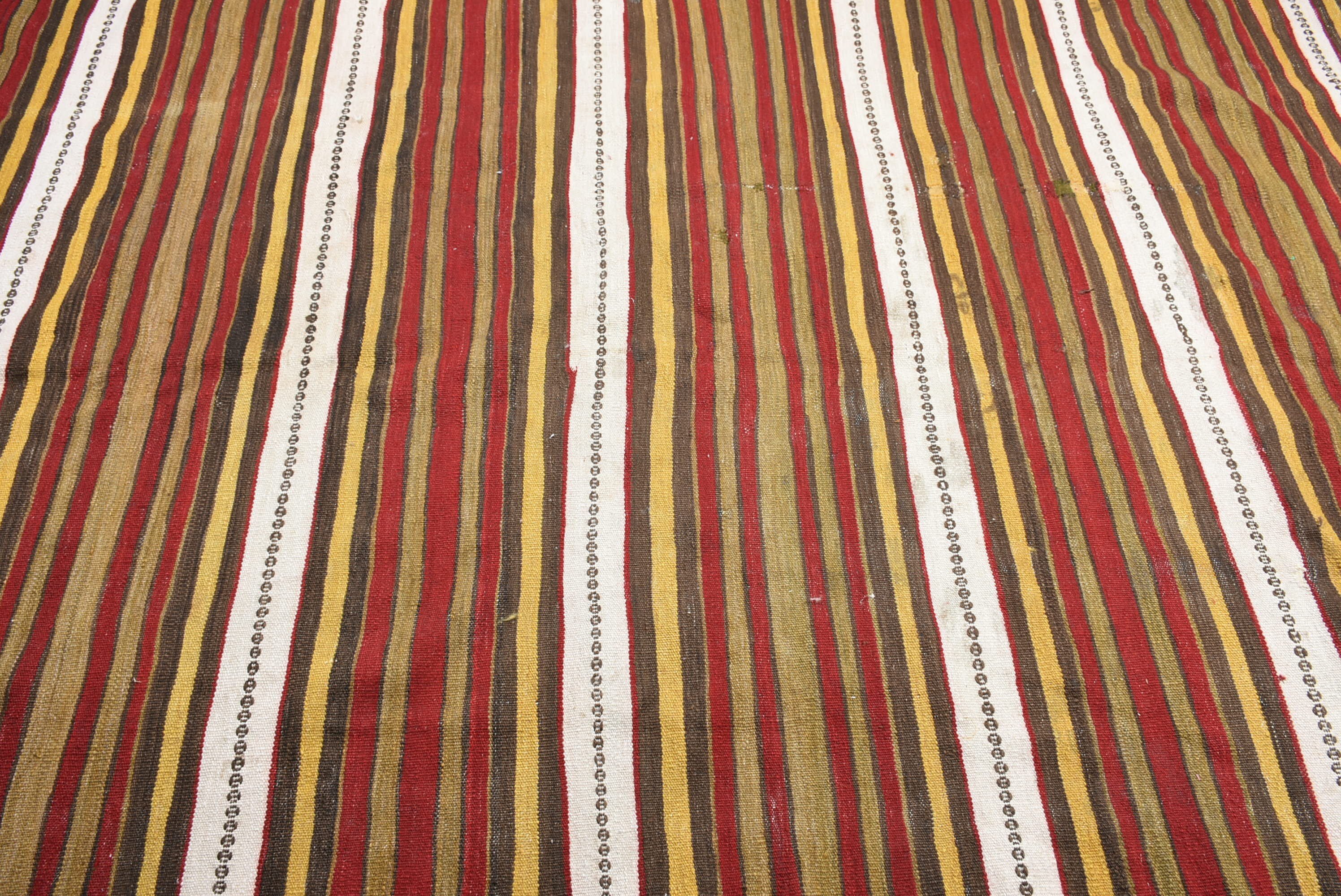 Living Room Rug, Vintage Rugs, Turkish Rugs, 6.1x9.6 ft Large Rug, Red Kitchen Rug, Salon Rug, Kitchen Rug, Flatweave Rug
