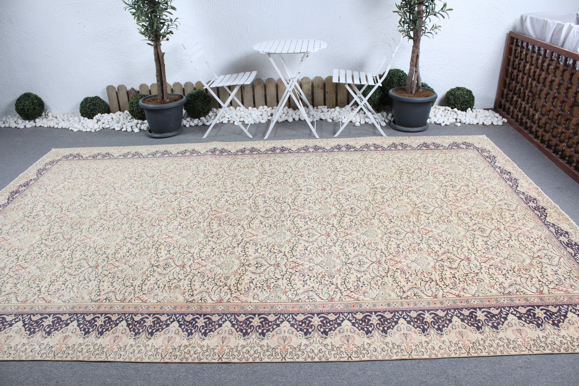 Aztec Rug, Floor Rug, Dining Room Rug, Turkish Rug, Living Room Rug, Vintage Rugs, 7.8x12 ft Oversize Rugs, Beige Floor Rugs