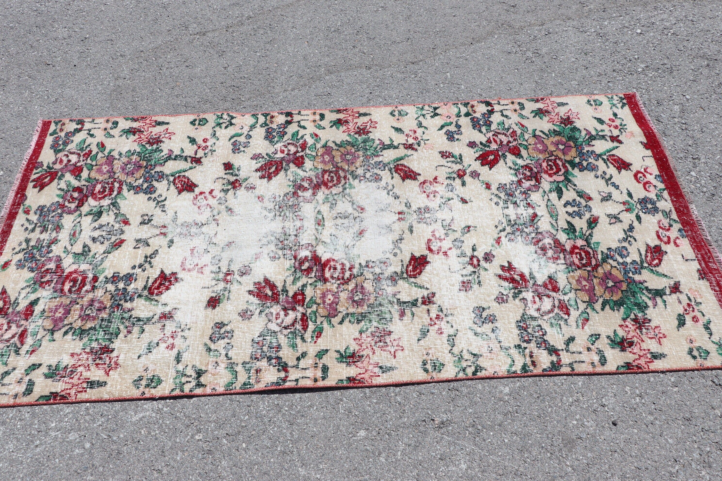 El Dokuma Halılar, Antika Halı, Vintage Halılar, 3,2x6,4 ft Vurgulu Halılar, Bej Soğuk Halı, Mutfak Halıları, Yatak Odası Halısı, Çocuk Halıları, Türk Halısı