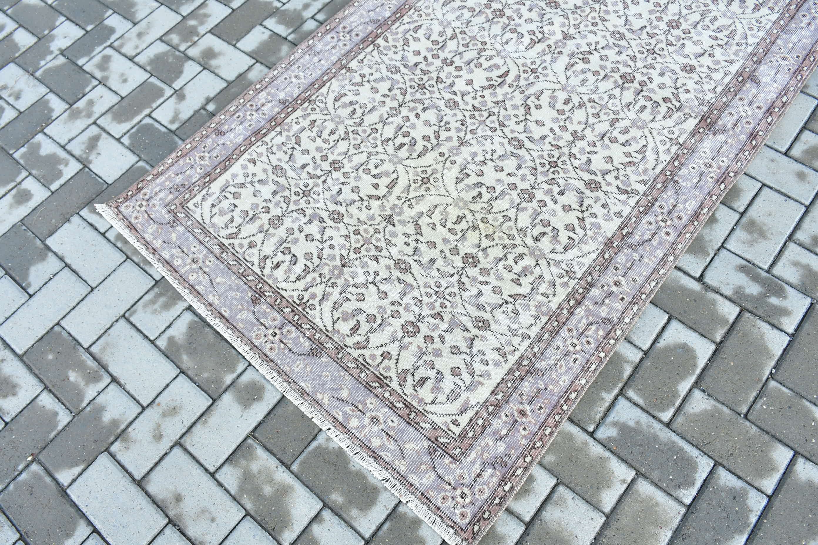 Vintage Halı, Yer Halıları, Bej Anadolu Halıları, Türk Halısı, 3,6x6,8 ft Alan Halısı, Yün Halıları, Yatak Odası Halısı, Retro Halı, Oturma Odası Halıları