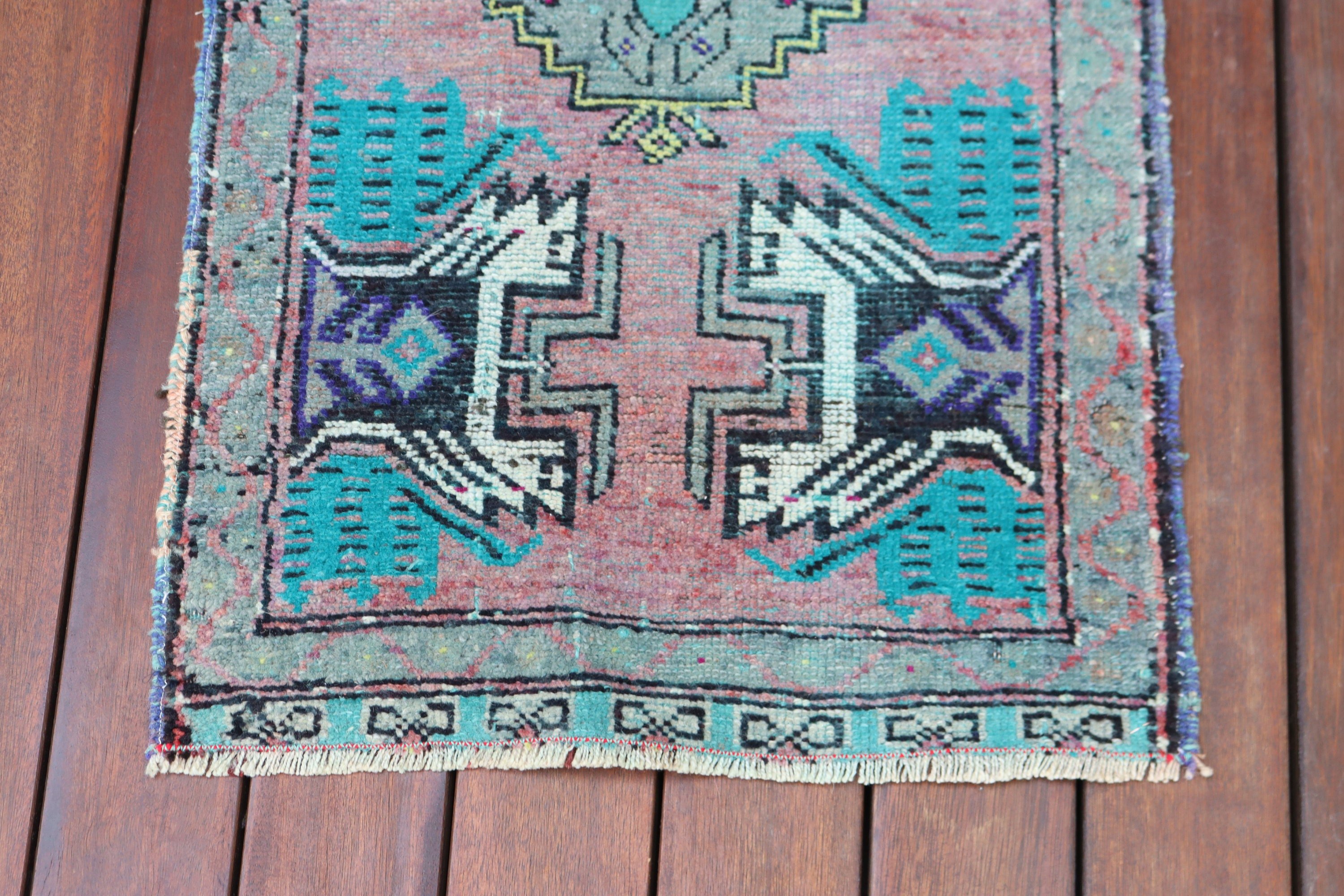 Nursery Rugs, Outdoor Rug, Antique Rugs, Turkish Rugs, Green Handwoven Rug, Vintage Rugs, 1.5x3.3 ft Small Rugs, Kitchen Rugs, Bath Rugs