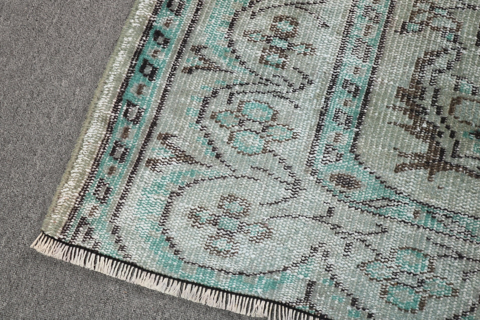 Dining Room Rug, Turkish Rug, Green Oushak Rugs, Vintage Rug, Floor Rug, 6.1x9.1 ft Large Rug, Bedroom Rugs, Living Room Rugs, Luxury Rugs