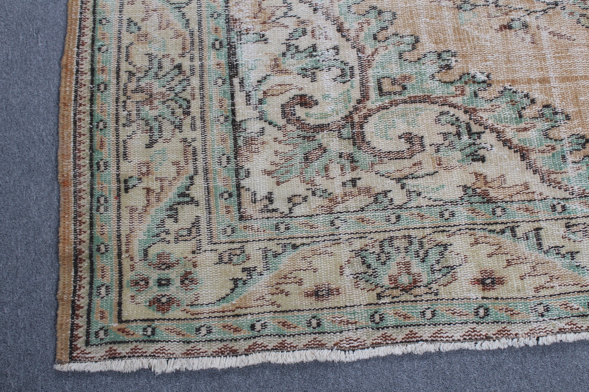 Türk Halıları, Yer Halısı, Turuncu Anadolu Halısı, Anadolu Halısı, Yatak Odası Halısı, Vintage Dekor Halısı, Vintage Halısı, Salon Halısı, 6,3x9,1 ft Büyük Halılar