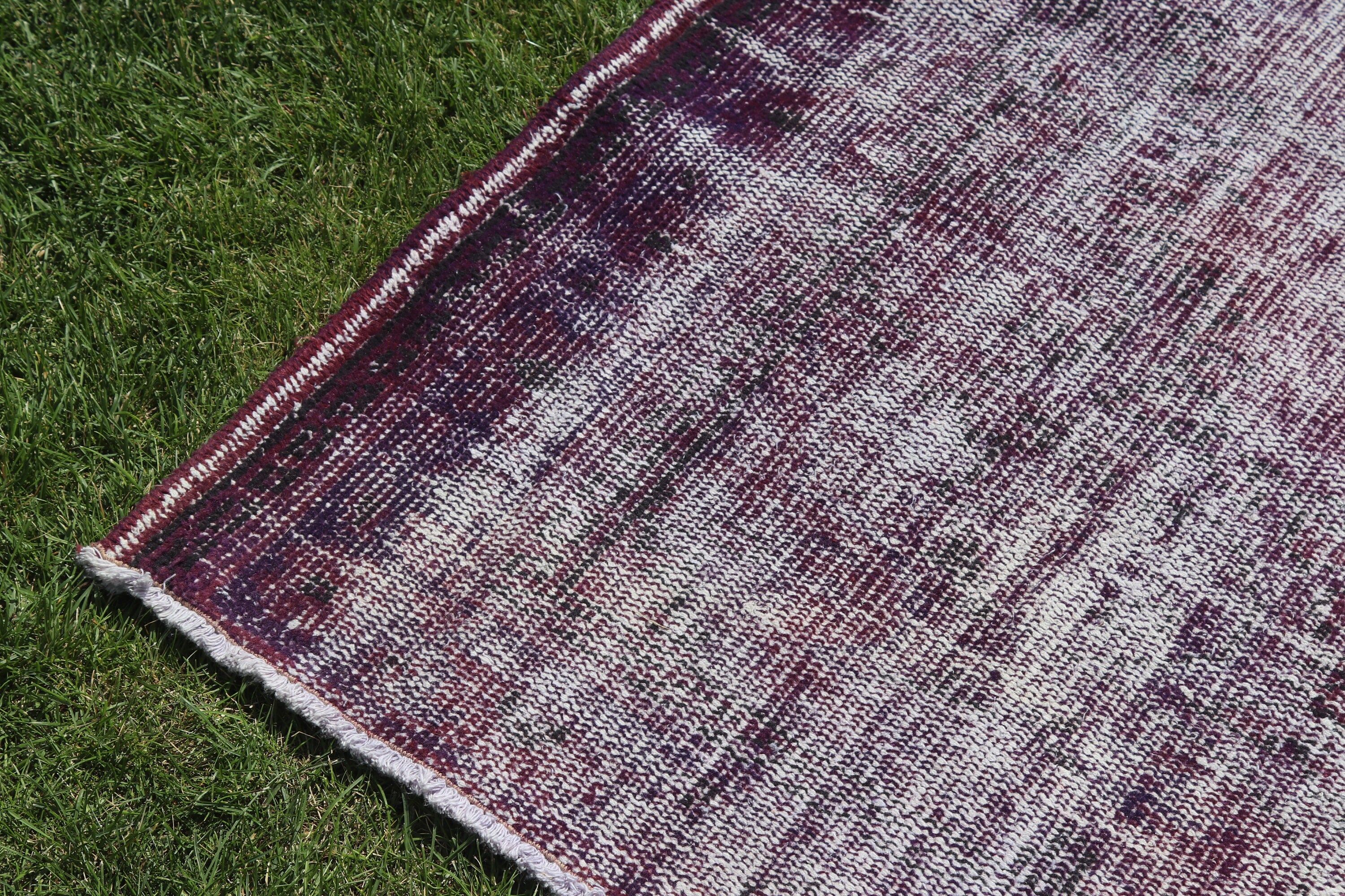 Flatweave Rugs, Vintage Rug, Purple Handwoven Rugs, Large Oushak Rug, Turkish Rugs, Antique Rug, 5.9x8.7 ft Large Rugs, Large Vintage Rug