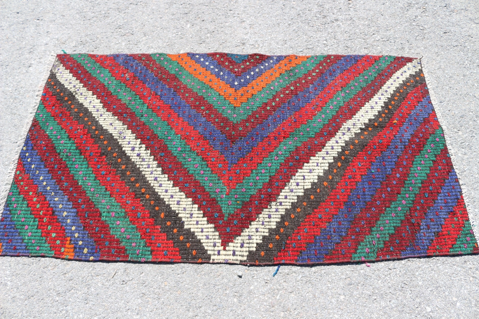 Mutfak Halısı, Çocuk Odası Halıları, Türk Halısı, Kırmızı Yün Halı, Kilim, Yatak Odası Halısı, Vintage Halı, Oryantal Halı, 3x5.3 ft Accent Halı