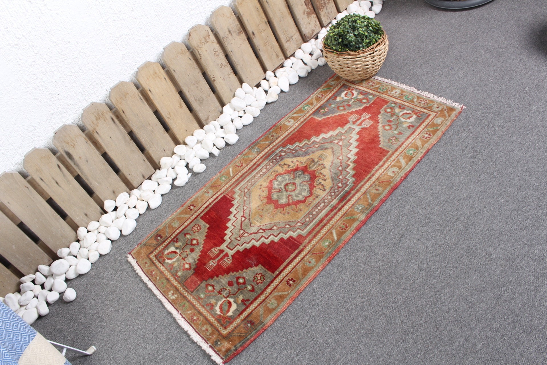 Araba Paspas Halısı, 1.7x3.3 ft Küçük Halılar, Kırmızı Oryantal Halılar, Yatak Odası Halıları, Oryantal Halı, Giriş Halısı, Vintage Halı, Fas Halısı, Türk Halısı