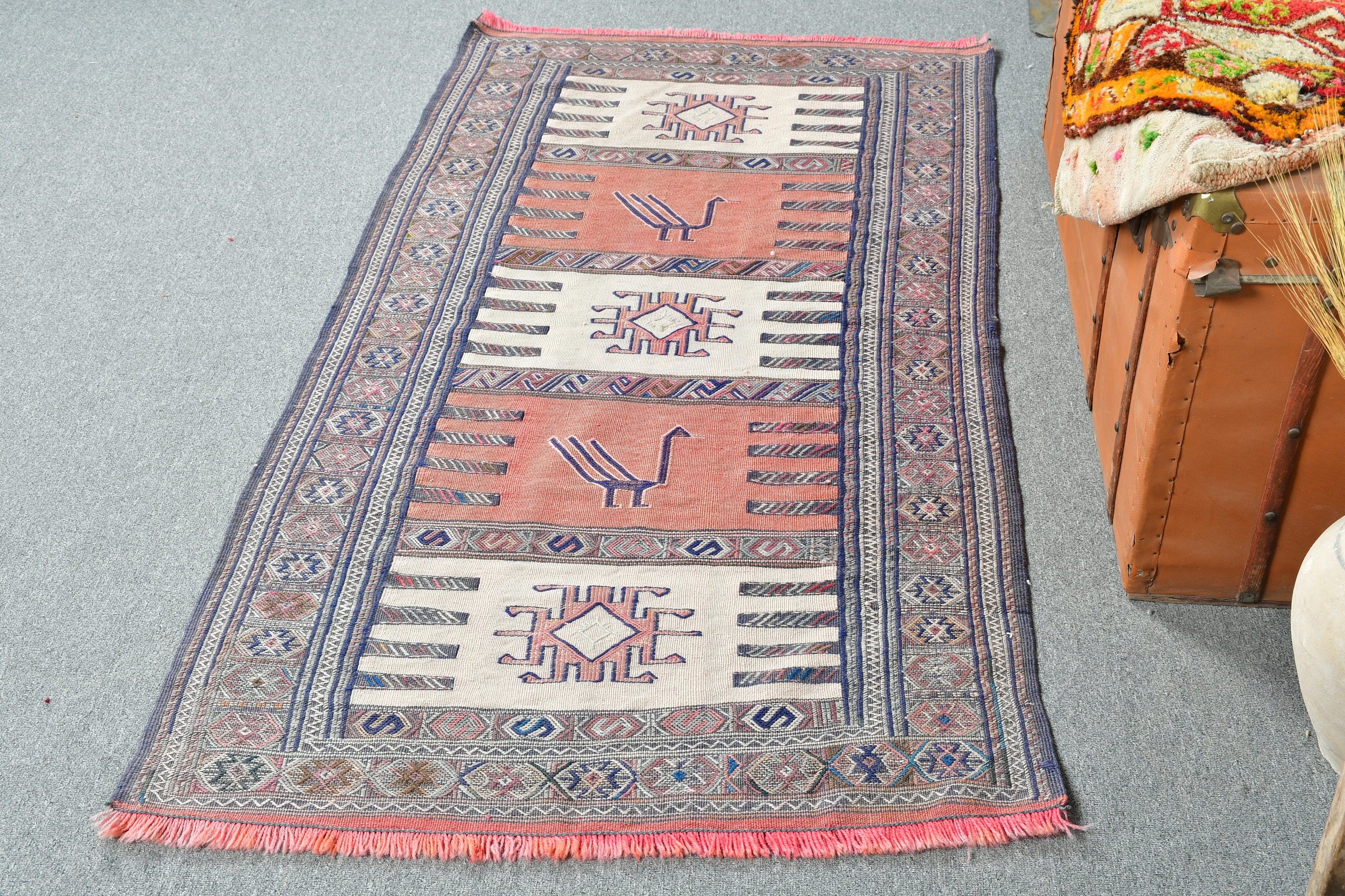 Kahverengi Yatak Odası Halısı, Giriş Halısı, 2.9x5.2 ft Accent Halısı, Yatak Odası Halıları, Mutfak Halısı, Türk Halısı, Antika Halılar, Vintage Halı, Anadolu Halısı