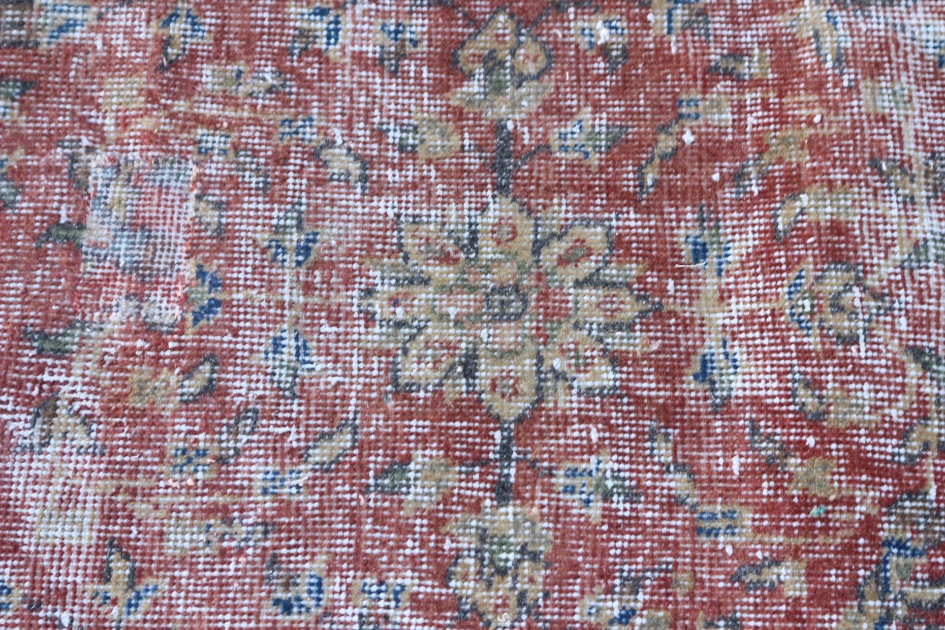 Red Home Decor Rug, Vintage Rug, Turkish Rugs, Living Room Rug, 6.8x10.3 ft Oversize Rug, Floor Rugs, Dining Room Rugs