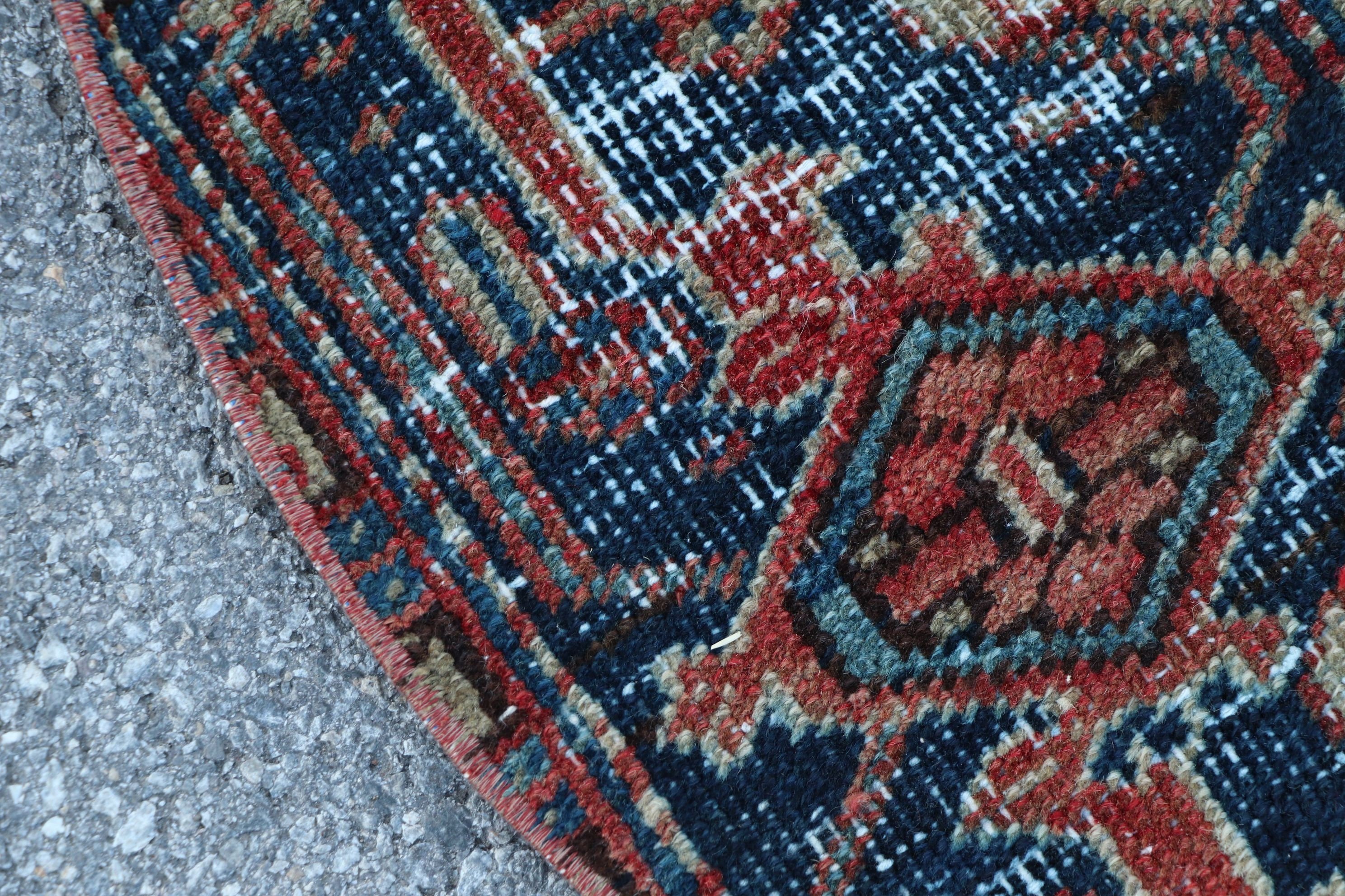 Nursery Rugs, Turkish Rug, Vintage Rug, Red Anatolian Rugs, Rugs for Entry, Wool Rug, Bathroom Rug, Bedroom Rug, 3.3x3.3 ft Small Rugs