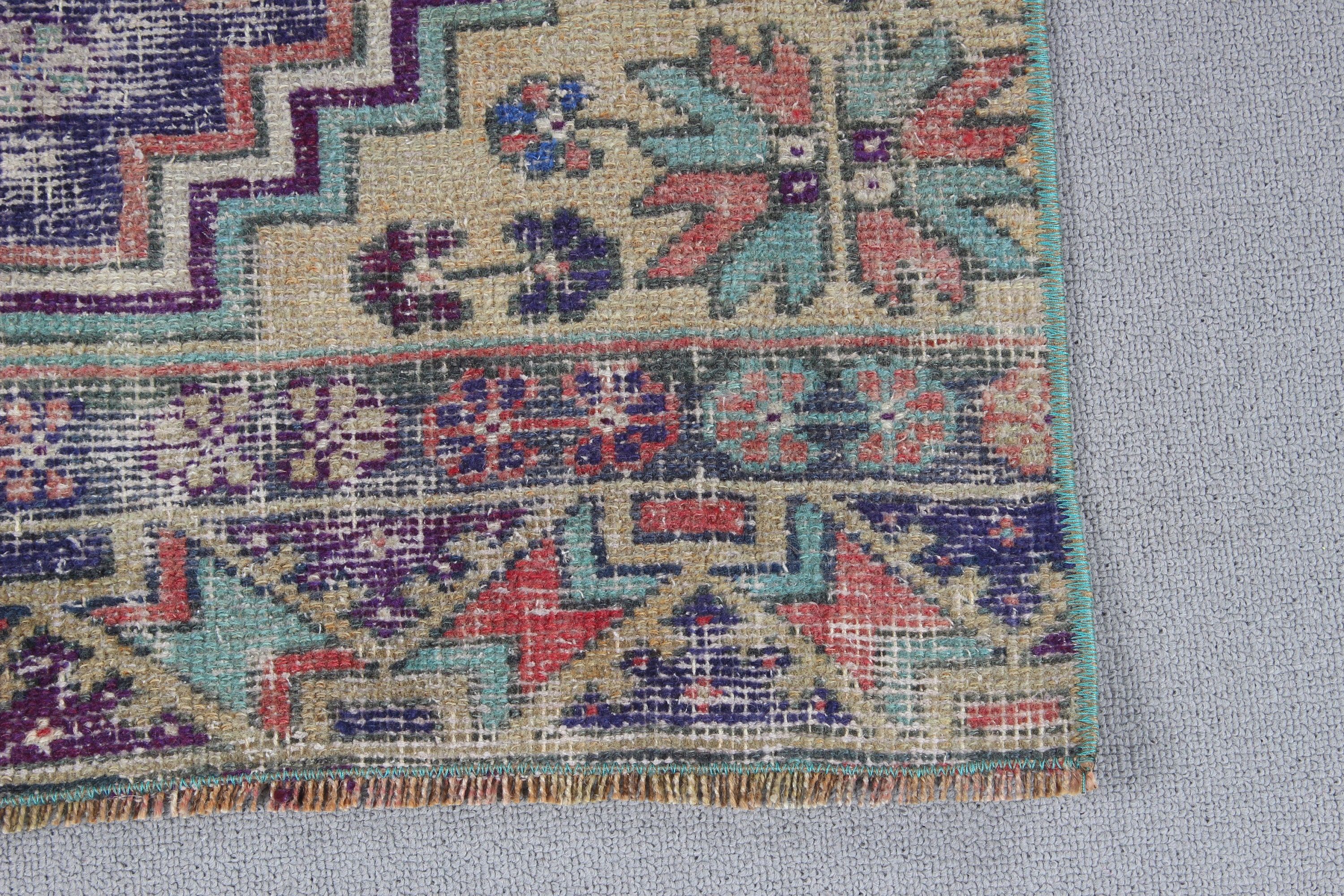 Boho Halı, Koridor Halıları, Vintage Halı, Vintage Yolluk Halıları, Modern Halılar, Türk Halıları, Sanatsal Halılar, Kırmızı Nötr Halılar, 2.2x5.5 ft Yolluk Halısı