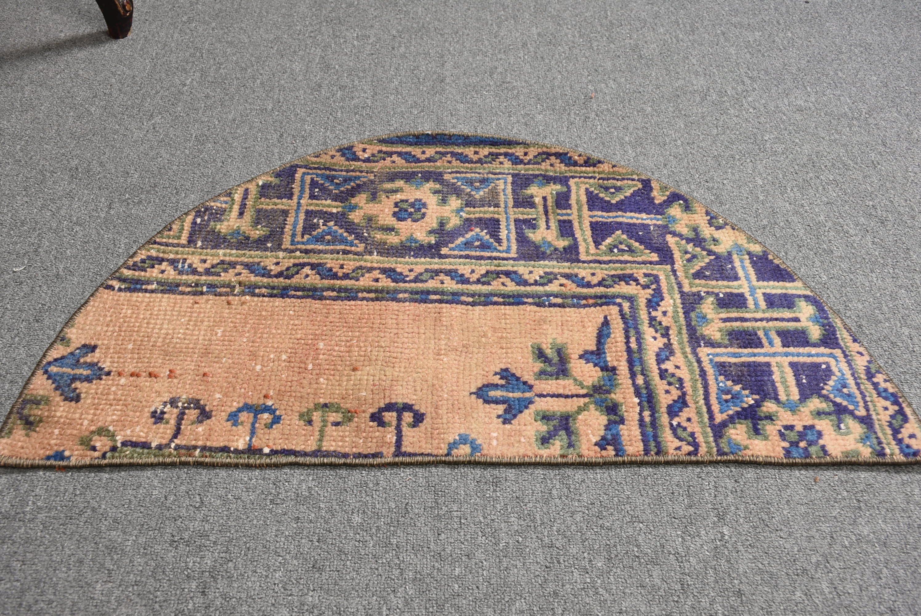 Brown Kitchen Rugs, Bathroom Rugs, Moroccan Rug, Vintage Rugs, Turkish Rugs, Home Decor Rugs, Wall Hanging Rug, 2.5x1.5 ft Small Rug