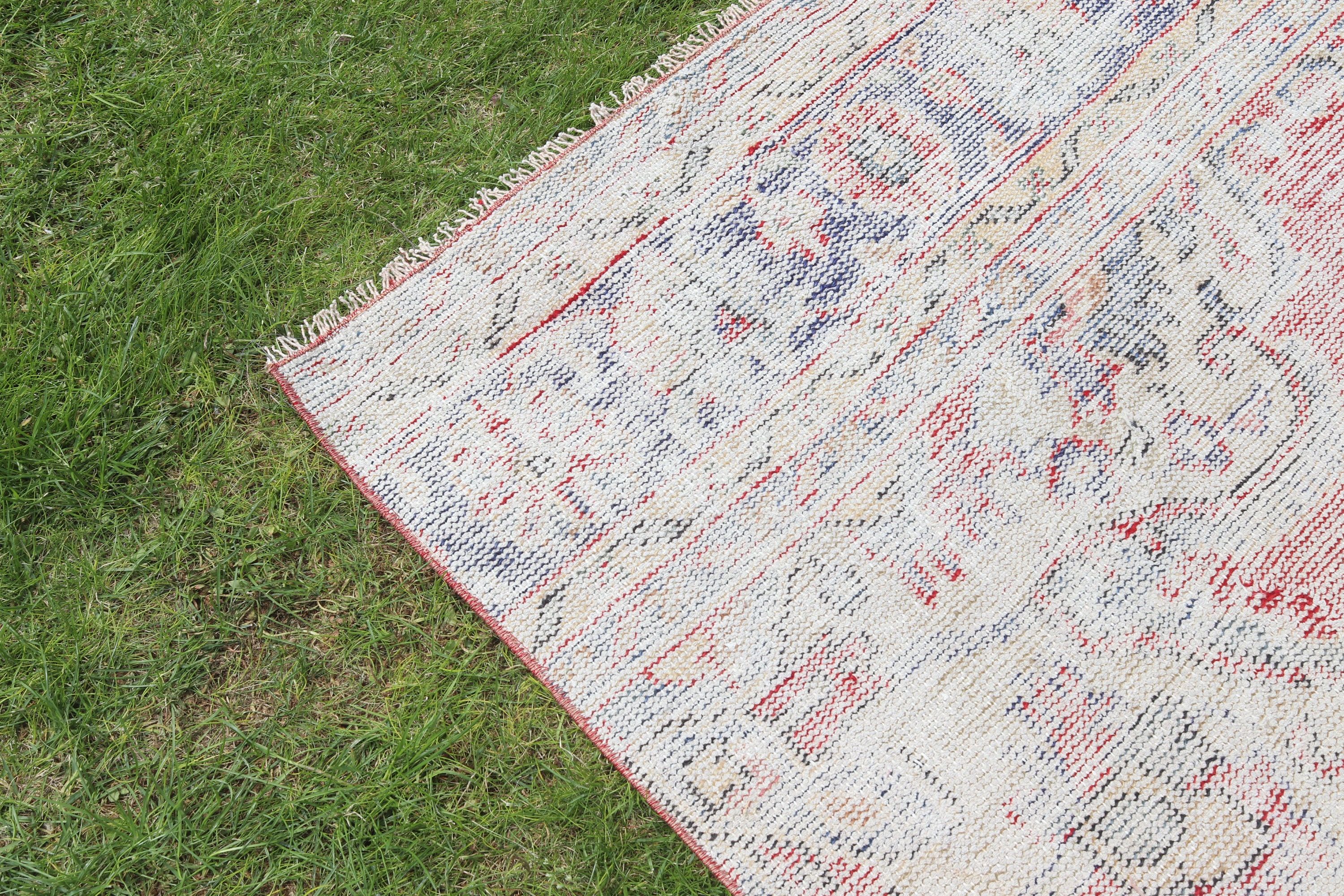 Vintage Rug, Blue Anatolian Rug, Modern Rug, Rugs for Bedroom, 4.8x11.7 ft Large Rug, Bedroom Rugs, Salon Rug, Turkish Rug