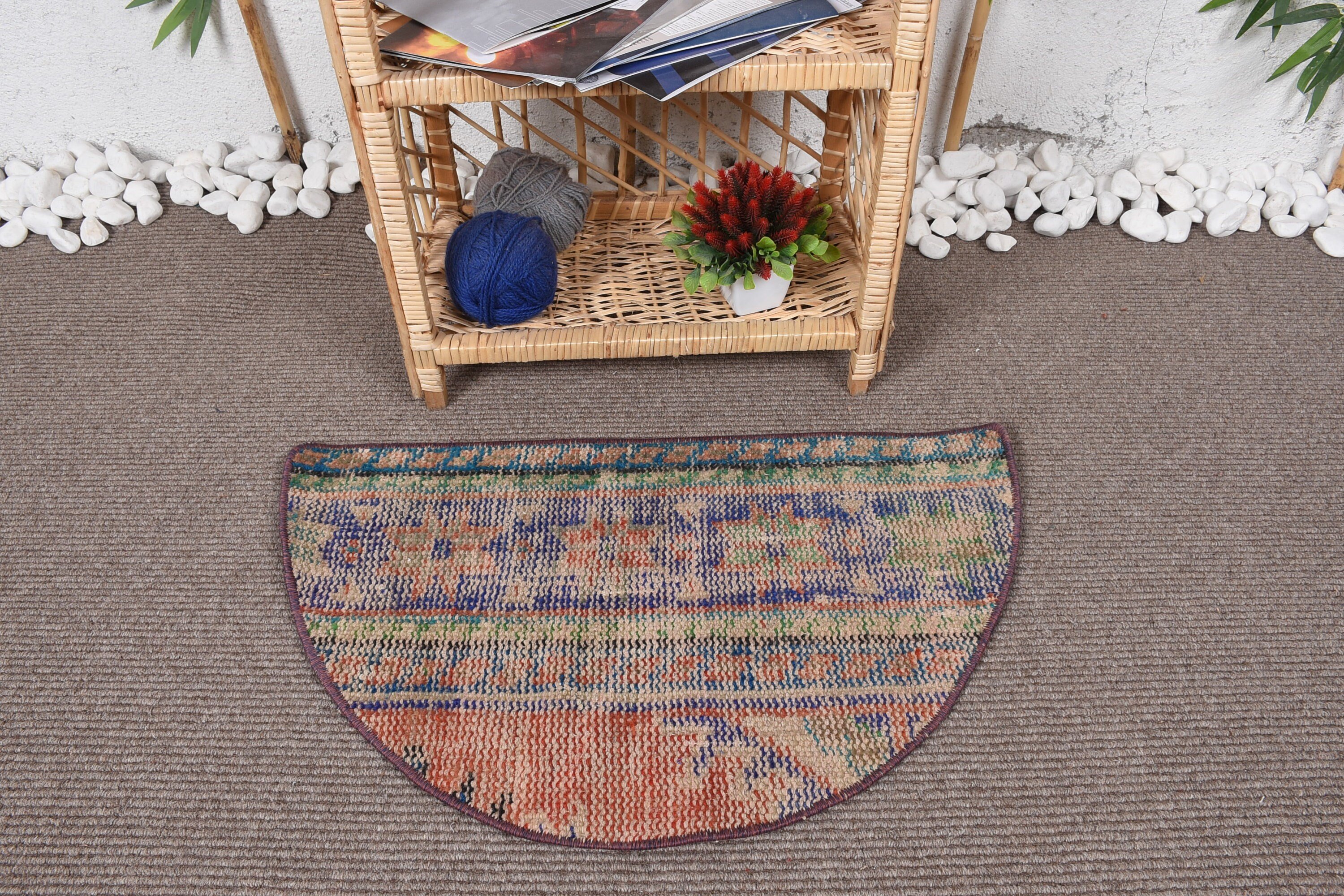 Handwoven Rugs, Cool Rugs, Turkish Rug, Rugs for Entry, Bathroom Rug, 2.5x1.5 ft Small Rugs, Car Mat Rug, Kitchen Rug, Vintage Rug, Art Rug