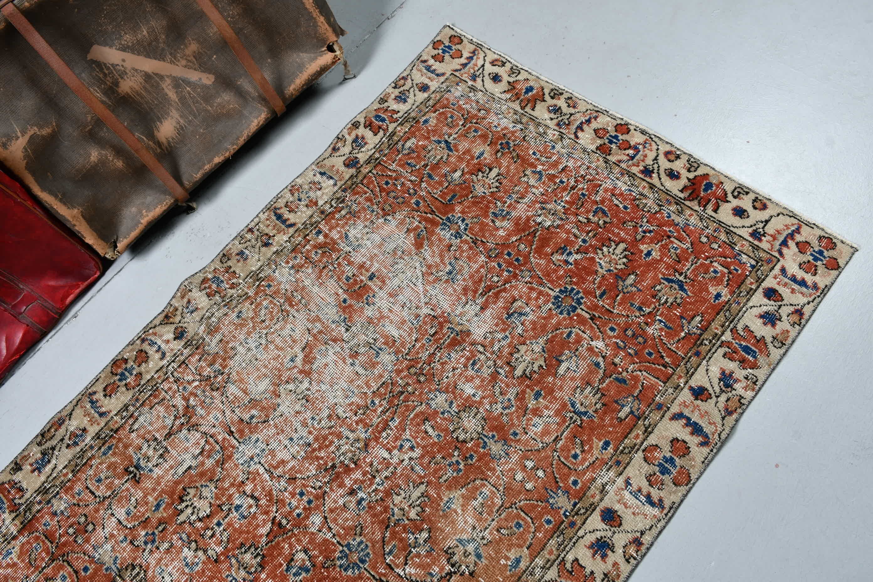 Giriş Halısı, Giriş Halıları, Oryantal Halılar, Türk Halıları, Mutfak Halısı, Vintage Halılar, Kırmızı Oryantal Halılar, 3,3x6,1 ft Vurgu Halısı