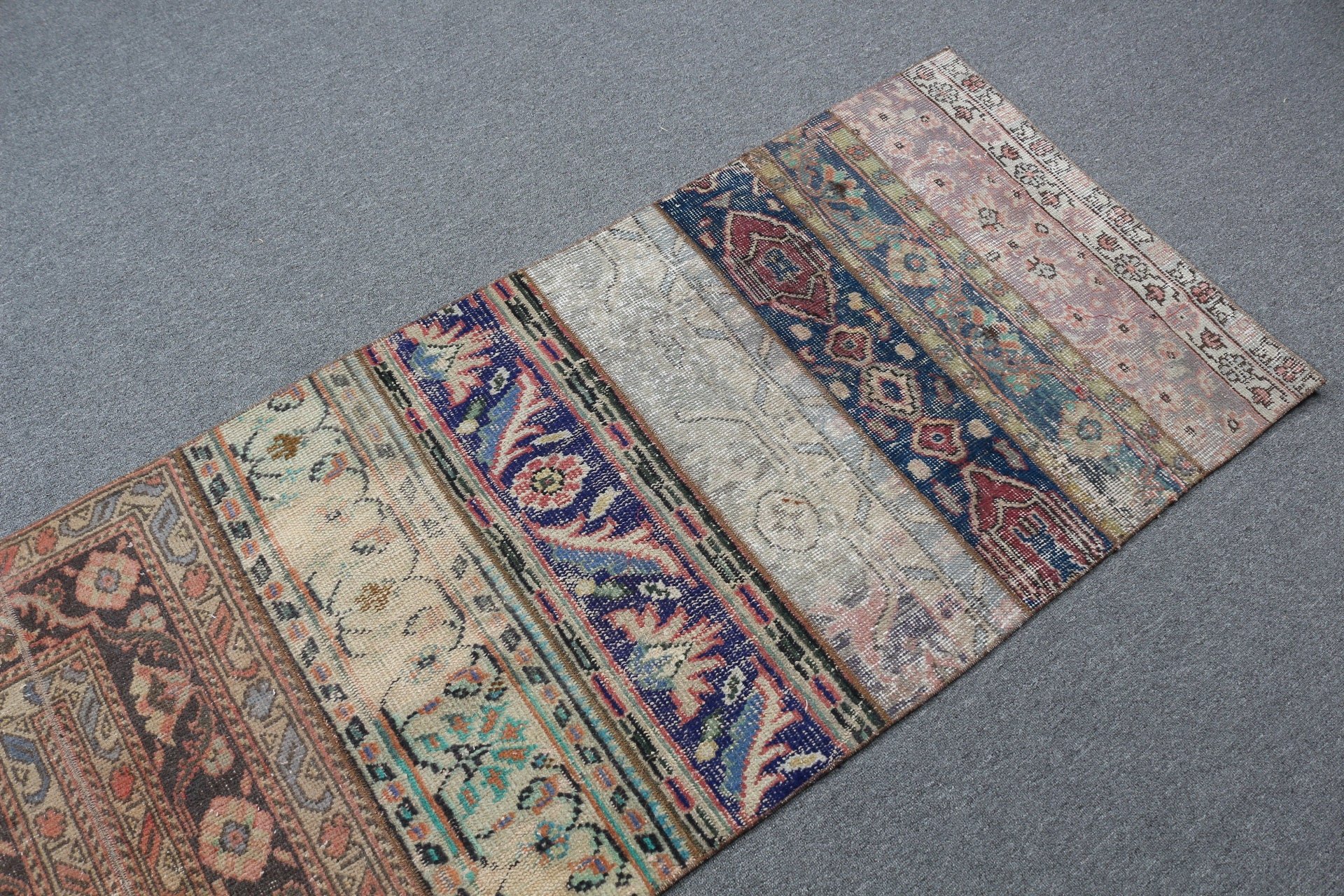 Nostaljik Halı, Antik Halı, Koridor Halı, Merdiven Halı, Yolluk Halı, Yolluk Halı, Bej Ev dekoru Halı, Mutfak Halı, 77x264 cm Yolluk Halı