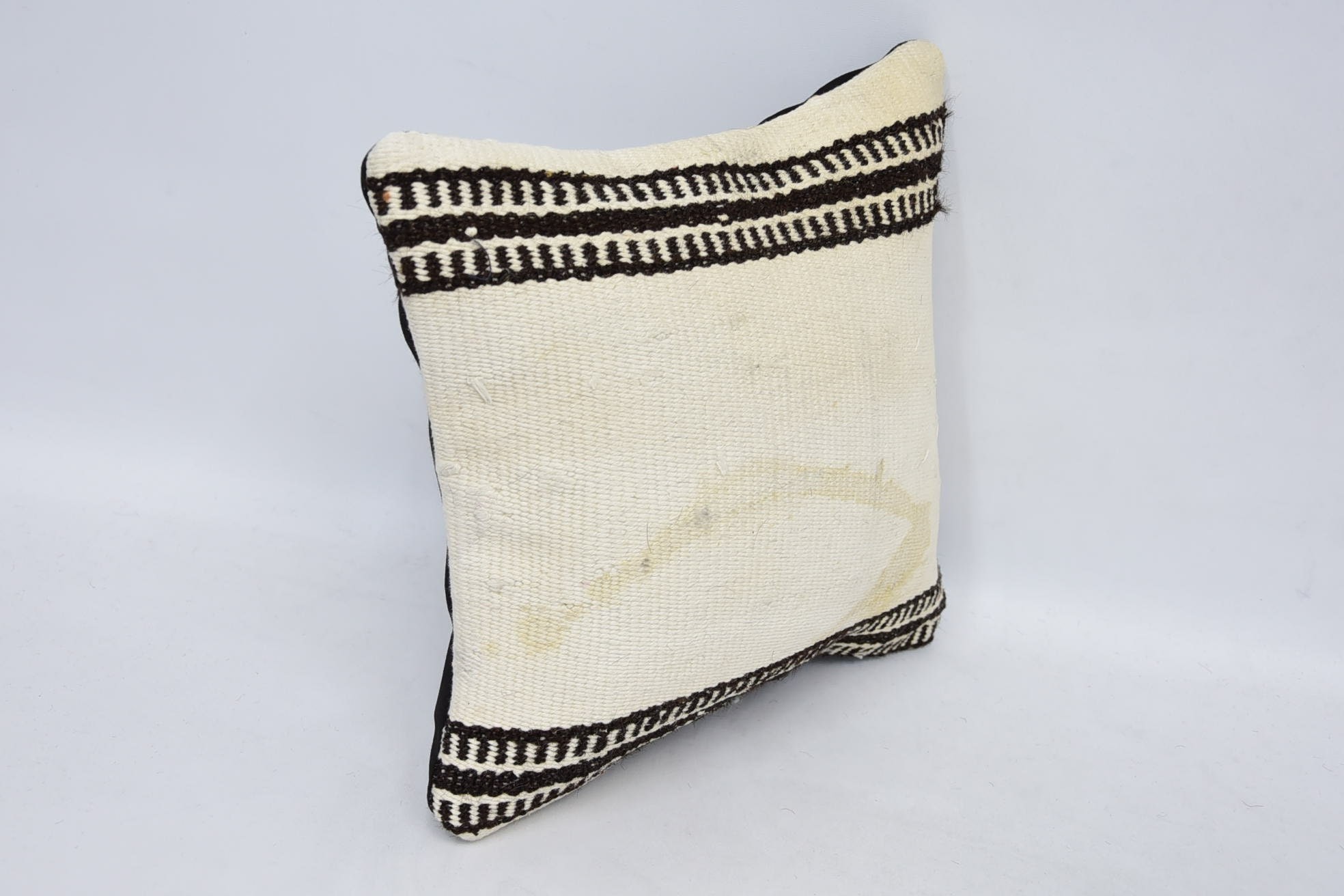 Wholesale Pillow Sham, Handmade Kilim Cushion, Outdoor Throw Pillow, 12"x12" White Pillow, Interior Designer Pillow, Vintage Pillow