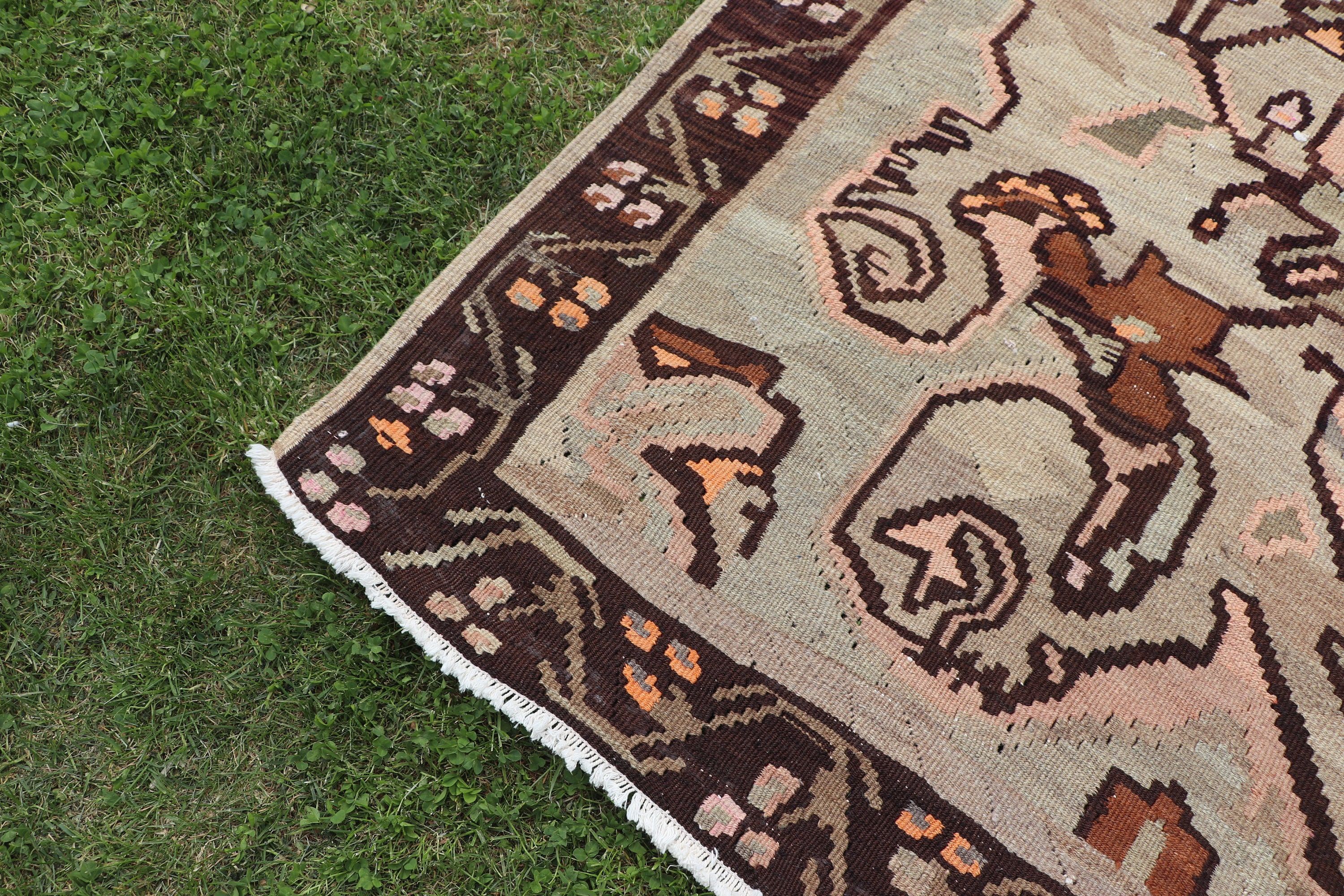 Oversize Vintage Rug, Vintage Rugs, Bedroom Rug, Bronze Home Decor Rug, 8.1x13.6 ft Oversize Rug, Turkish Rugs, Outdoor Rugs, Antique Rug