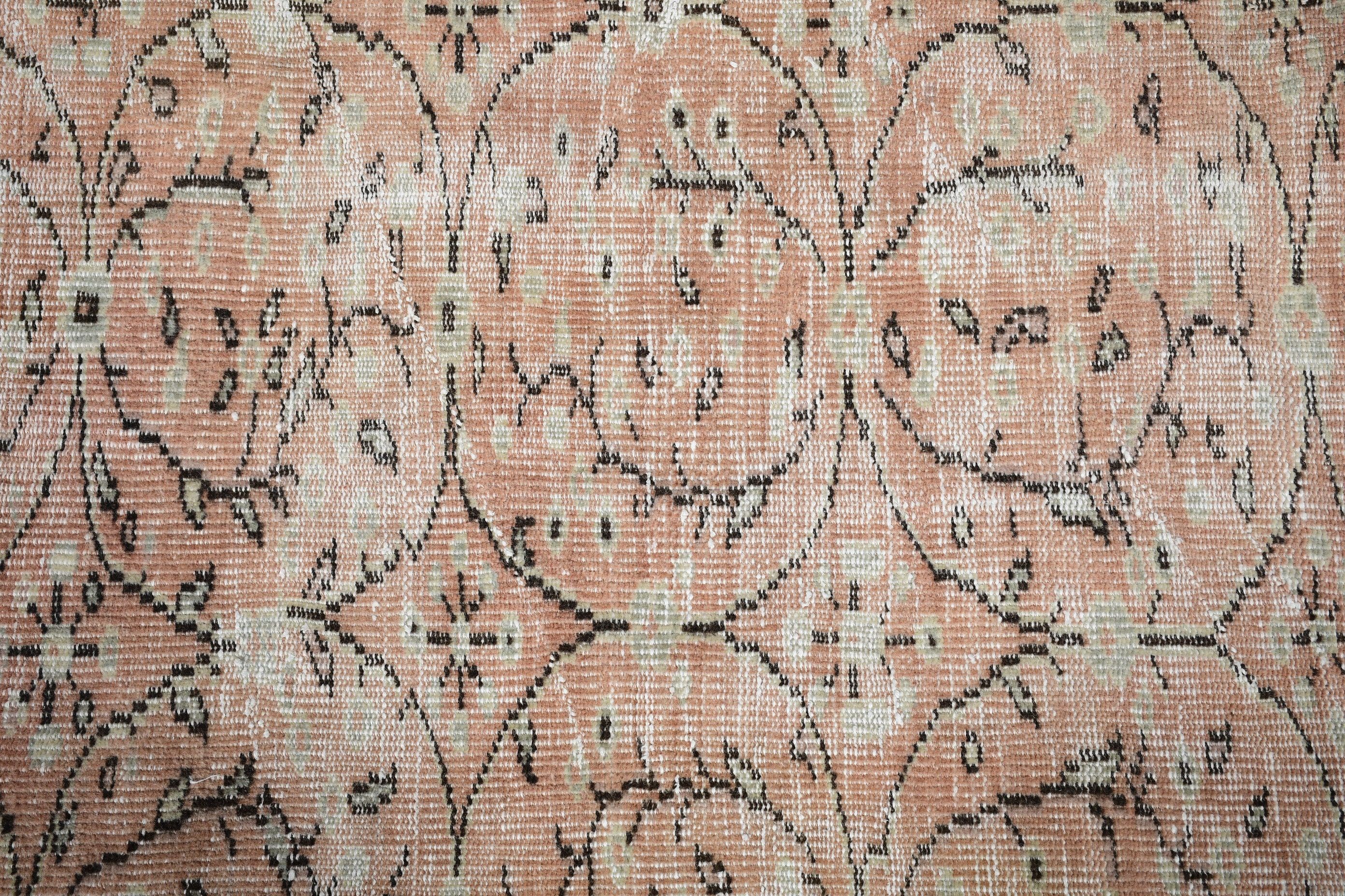 Oushak Rug, Turkish Rugs, 3x7.5 ft Runner Rug, Rugs for Stair, Beige Kitchen Rug, Vintage Rugs, Hallway Rug, Kitchen Rugs, Corridor Rug