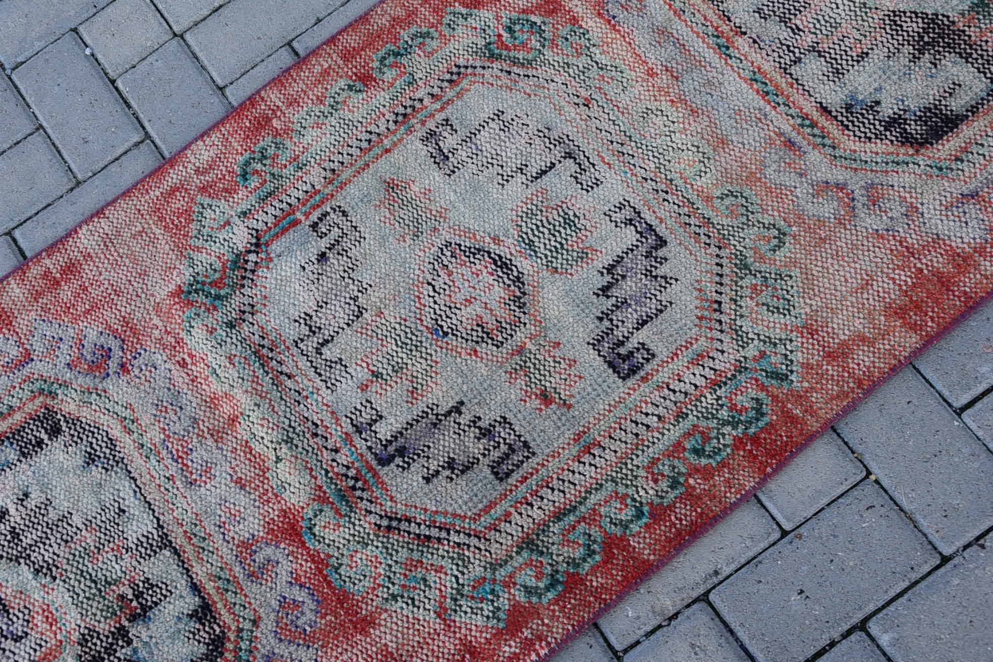 2.4x6 ft Runner Halı, Vintage Halı, Mutfak Halısı, Koridor Halısı, Türk Halısı, Retro Halı, Kabile Türk Halısı Halıları, Koridor Halıları, Oushak Halısı