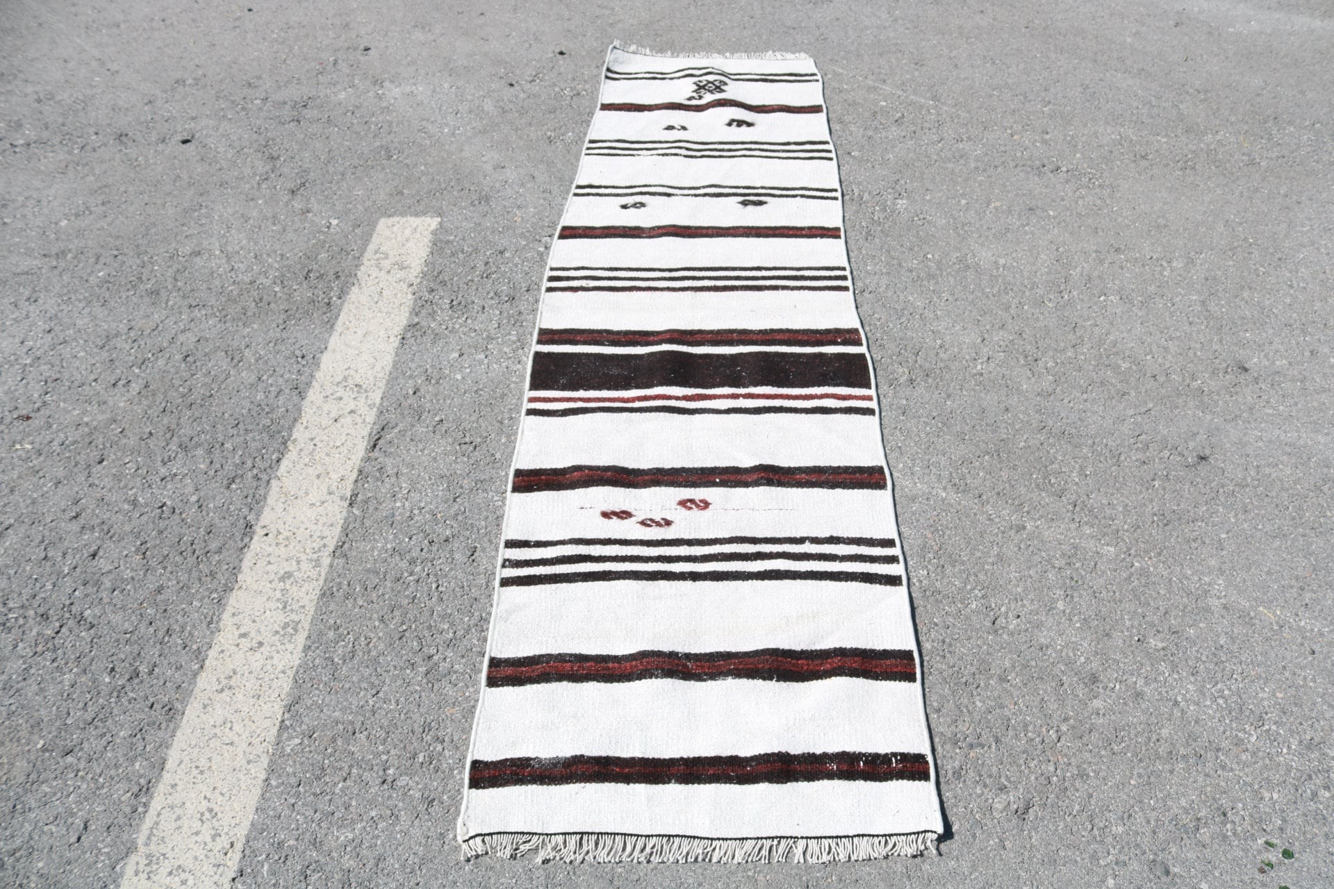 Kilim, Handwoven Rugs, Stair Rug, Vintage Rug, Cool Rug, Corridor Rug, Oriental Rugs, 2x7.1 ft Runner Rug, Rugs for Corridor, Turkish Rugs