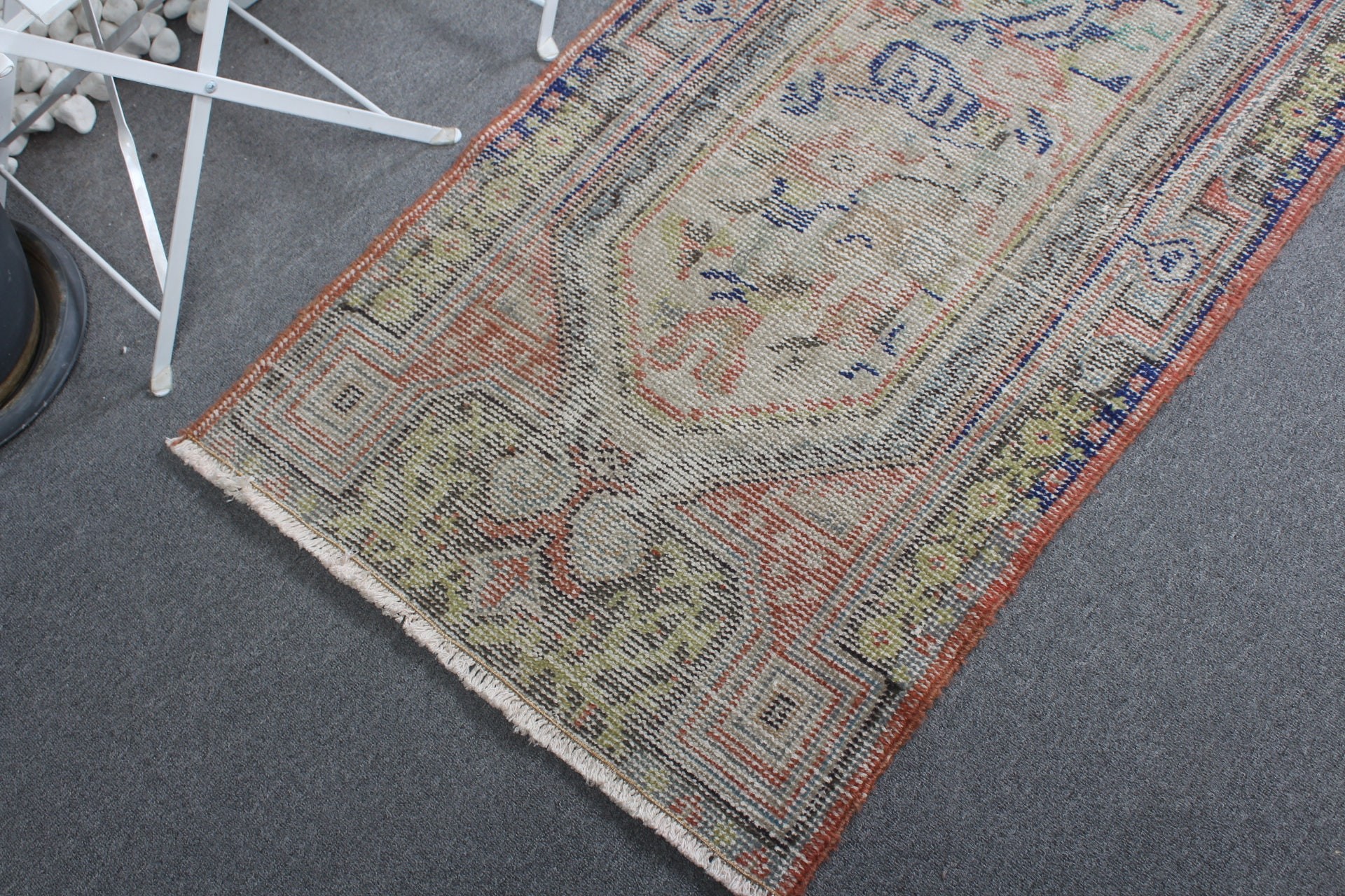 Vintage Rug, Bedroom Rug, Designer Rug, Turkish Rugs, Beige Floor Rugs, 2.5x4.7 ft Small Rugs, Anatolian Rug, Oriental Rugs, Car Mat Rugs