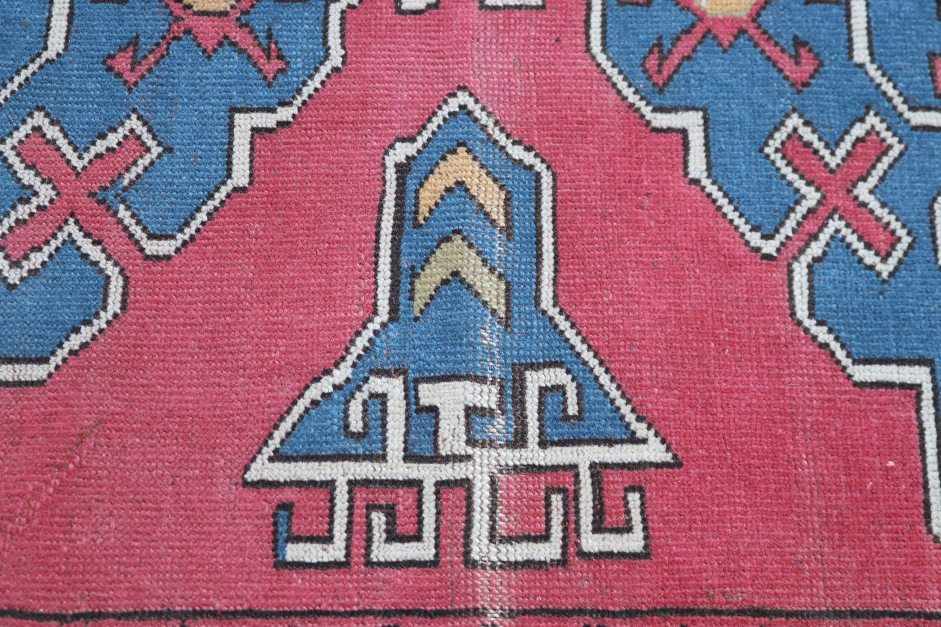 Large Oushak Rugs, Vintage Rug, Cool Rugs, Home Decor Rug, Pink Cool Rugs, Bedroom Rugs, 6.1x9.4 ft Large Rug, Modern Rugs, Turkish Rug