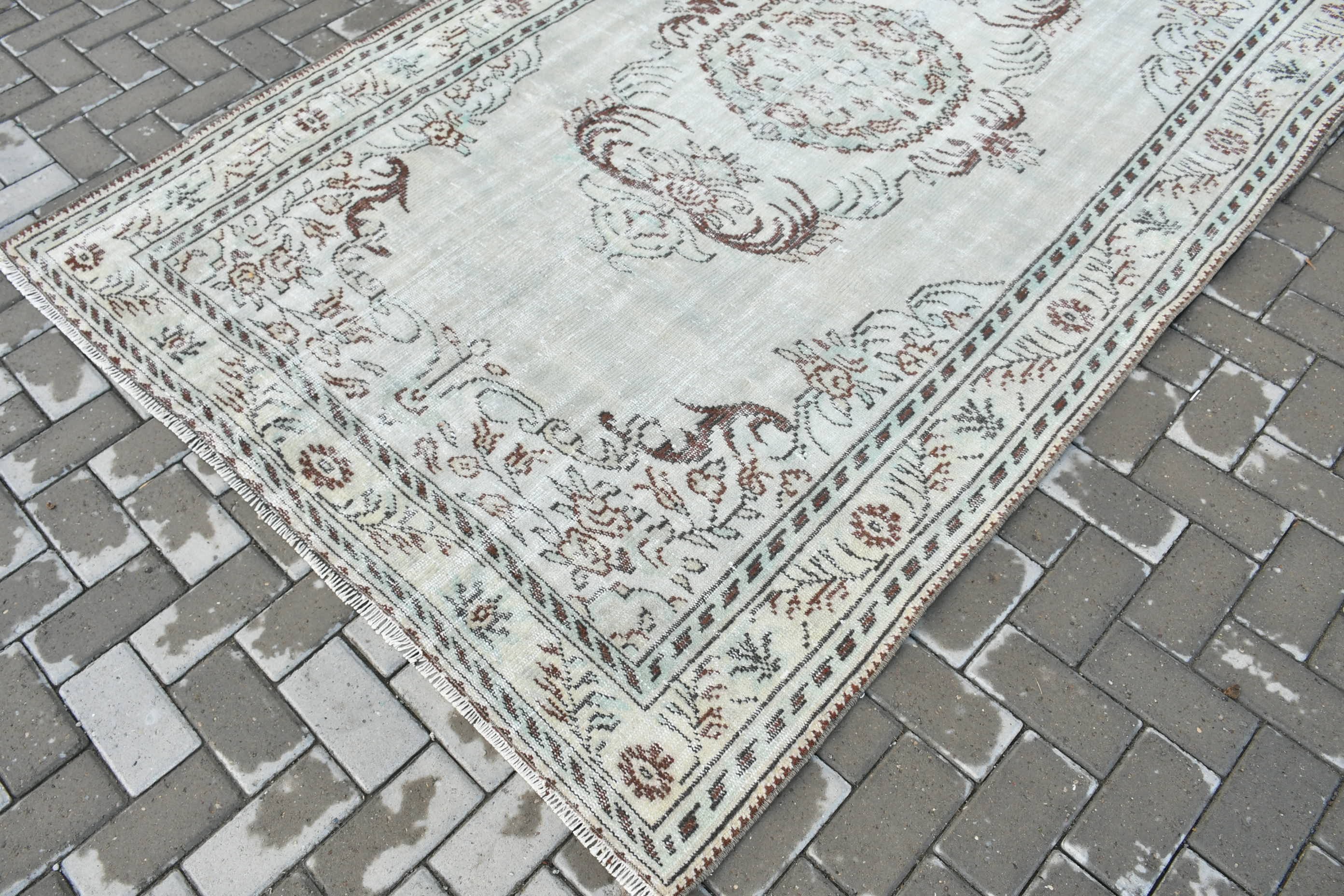 Oturma Odası Halıları, Yeşil Antika Halı, Oturma Odası Halısı, 5.3x9.2 ft Büyük Halı, Vintage Halı, Türk Halısı, Sanat Halısı, Yatak Odası Halıları, Yer Halısı