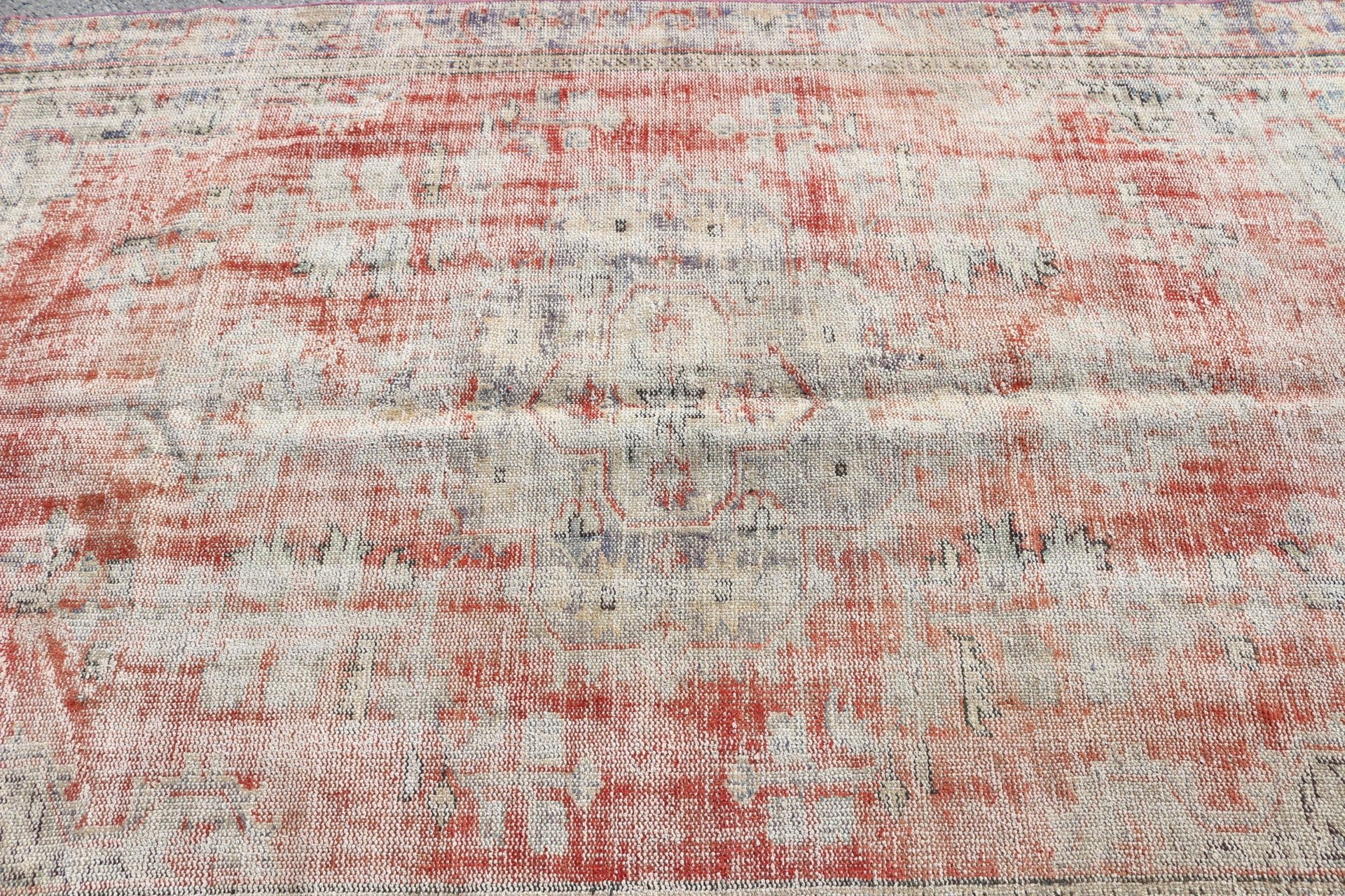 Vintage Rugs, Boho Rug, Turkish Rug, Oriental Rug, Bedroom Rug, Red  5.2x8.9 ft Large Rugs, Dining Room Rug, Rugs for Salon