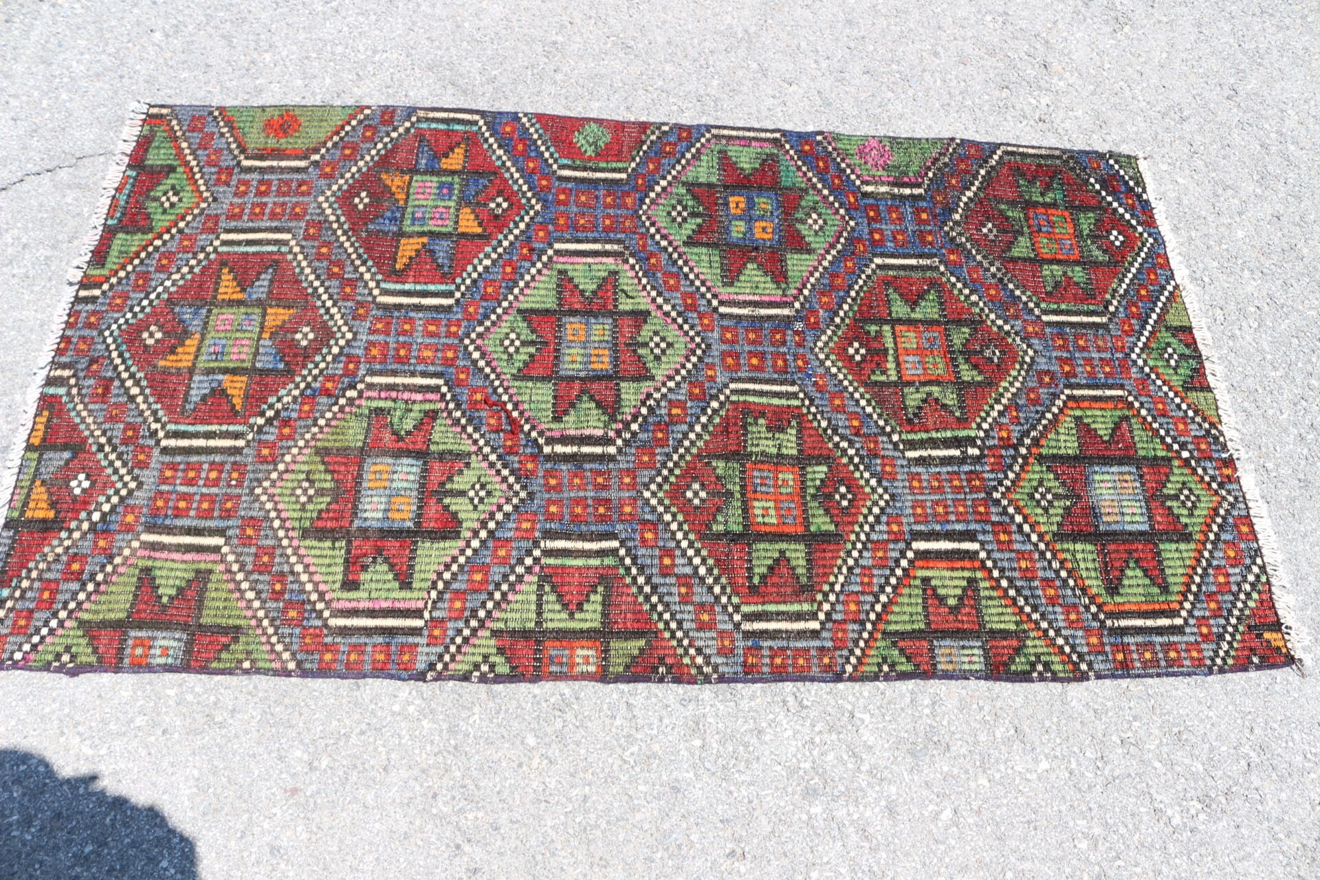 Kilim, Mutfak Halısı, Yün Halı, Oushak Halısı, Kahverengi Oushak Halısı, Türk Halısı, Yatak Odası Halısı, Vintage Halı, Doğal Halılar, 2,9x5,2 ft Accent Halı