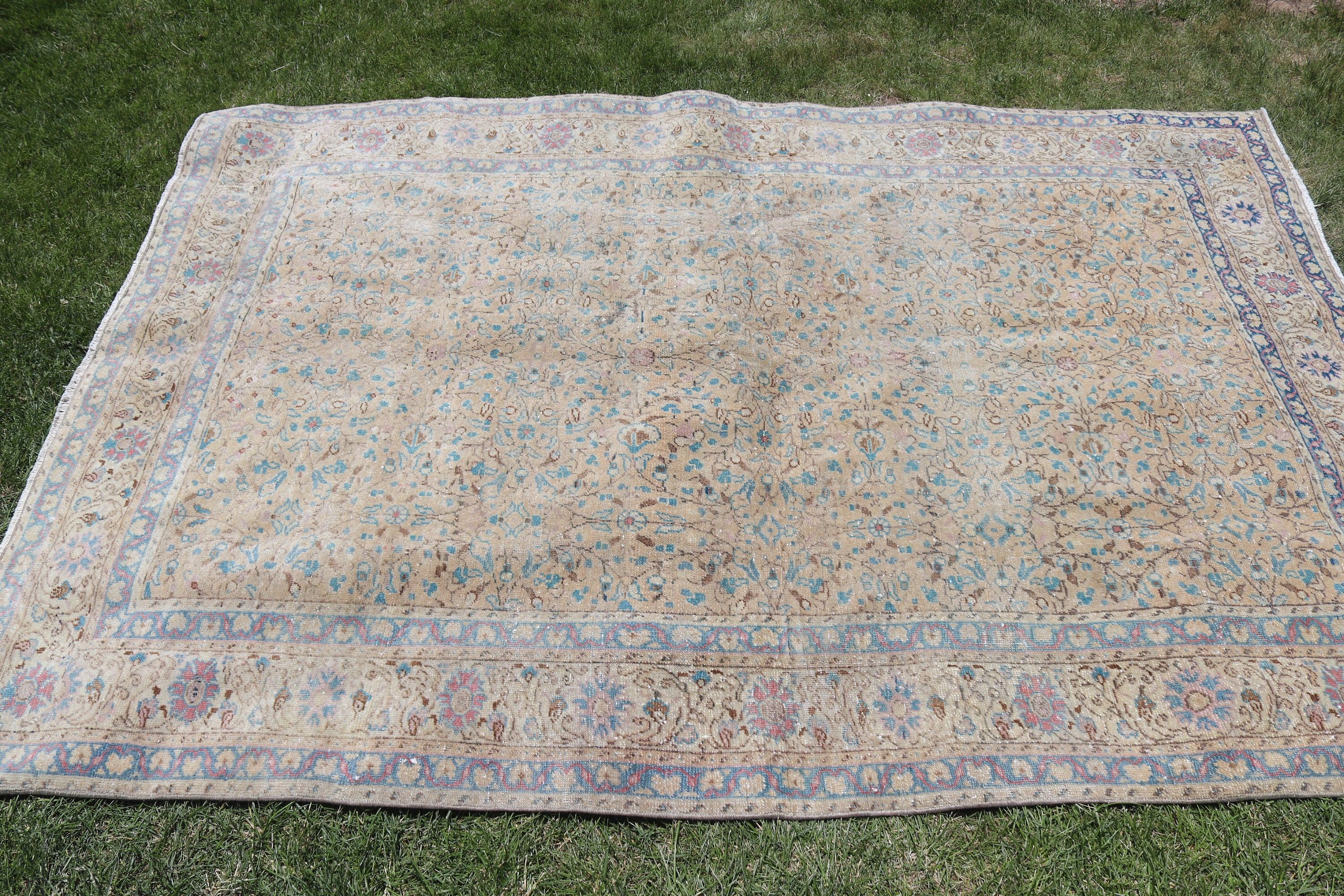 Açıklama Halısı, Boho Bölge Halıları, Yatak Odası Halısı, 4.6x6.8 ft Alan Halısı, Türk Halısı, Modern Halılar, Bej Bildirimi Halısı, Vintage Halılar, Türkiye Halıları