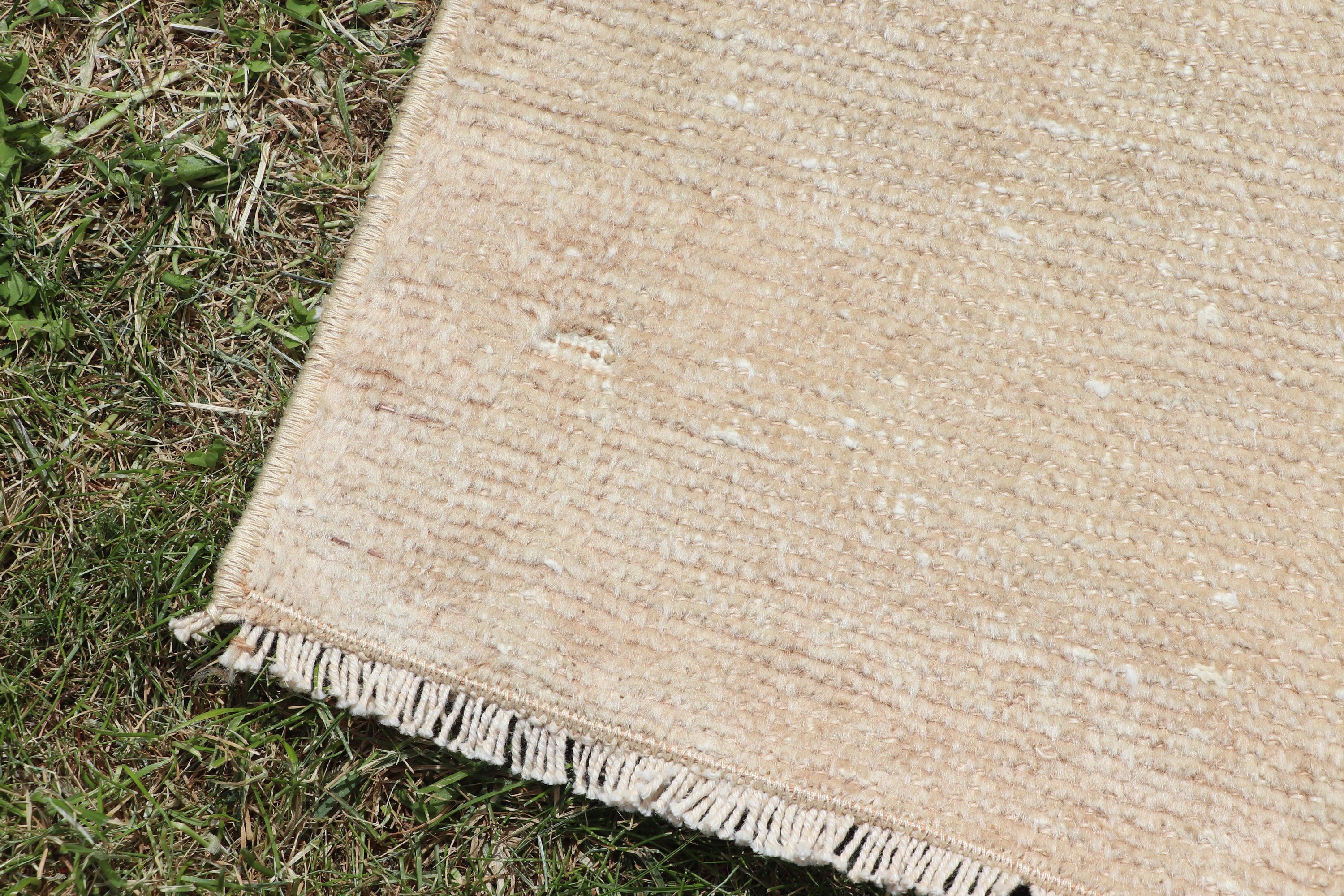 Car Mat Rugs, Luxury Rugs, Vintage Rugs, Beige Bedroom Rug, 2.4x5.2 ft Small Rug, Bath Rug, Turkish Rugs, Rugs for Bedroom