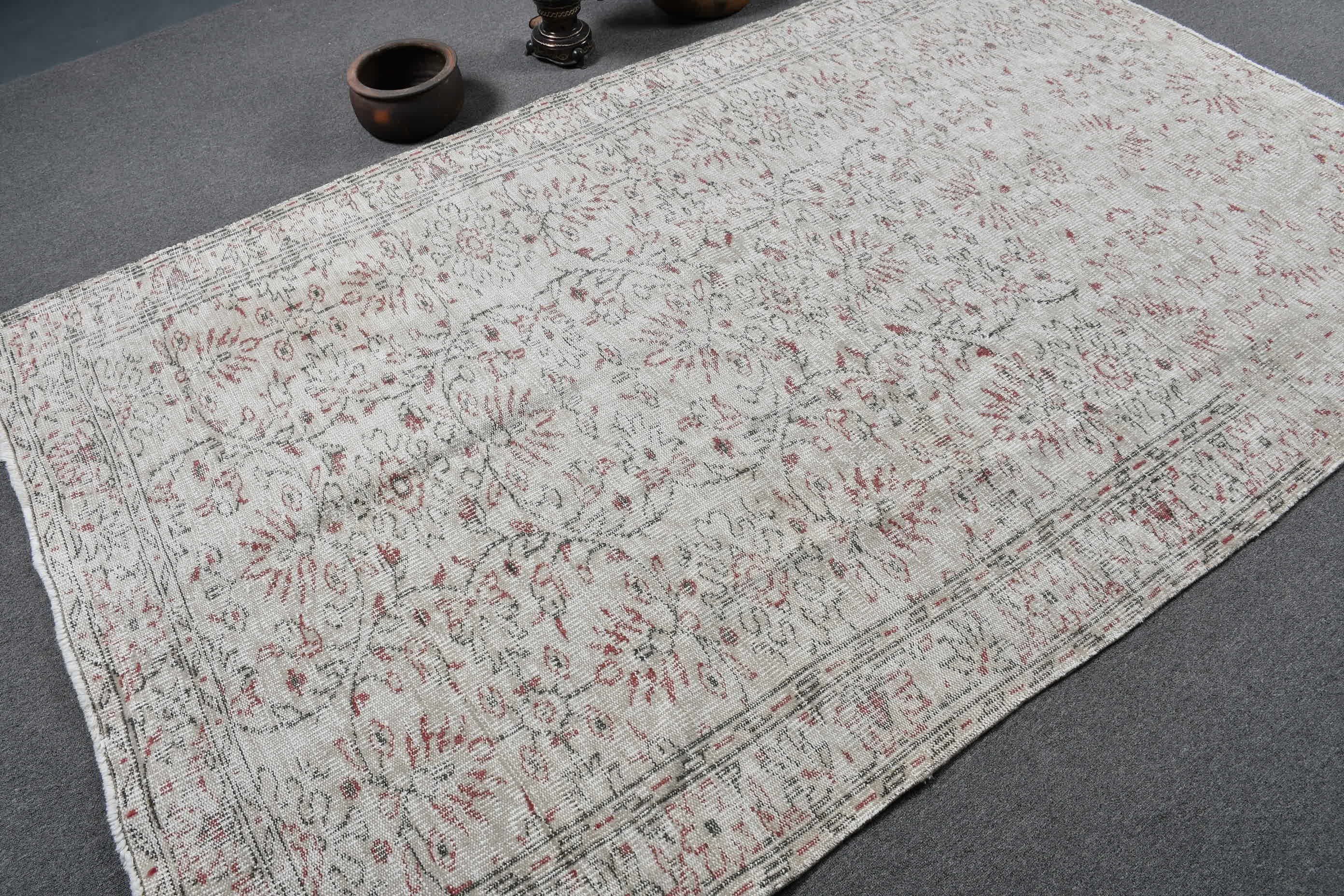 Living Room Rug, Kitchen Rugs, Salon Rug, Rugs for Salon, Beige Moroccan Rug, Turkish Rugs, 5.4x9 ft Large Rug, Vintage Rugs, Cool Rugs
