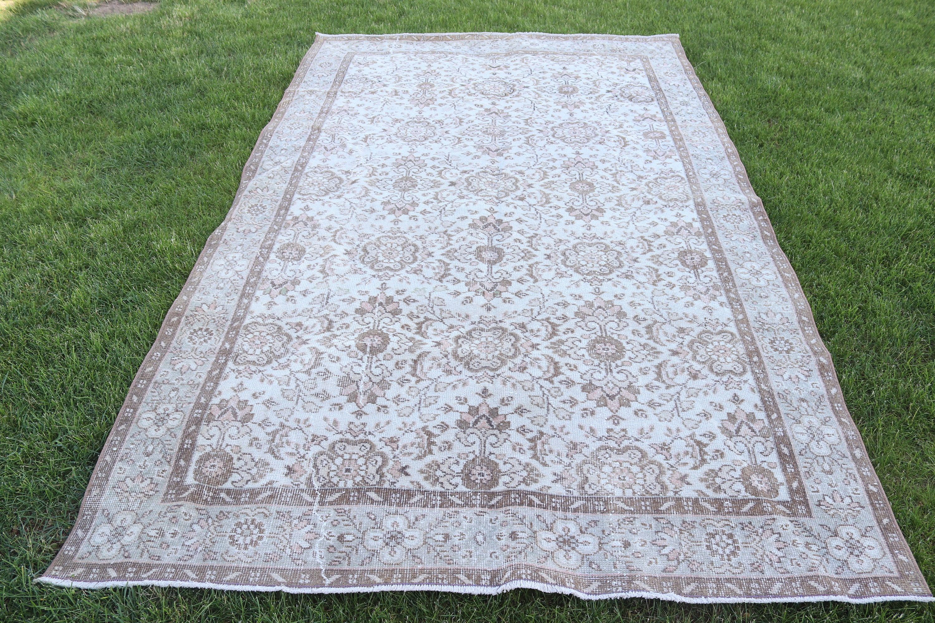 5.3x8.9 ft Büyük Halı, Türk Halısı, Bej Boho Halısı, Yemek Odası Halıları, Yer Halısı, Ofis Halıları, Büyük Boho Halıları, Ev Dekorasyonu Halıları, Vintage Halılar