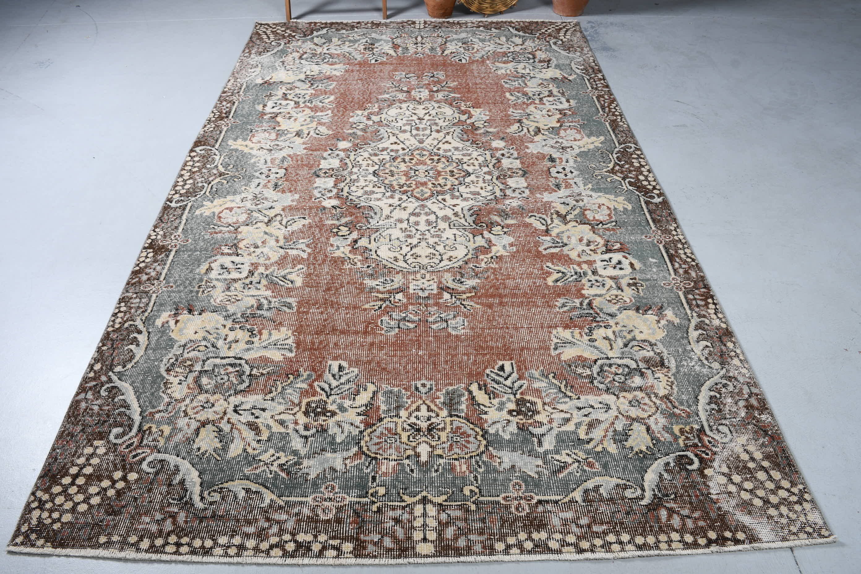 Türk Halıları, Yatak Odası Halısı, Yemek Odası Halıları, Havalı Halı, Vintage Halılar, Salon Halısı, 5.6x9.3 ft Büyük Halı, Kırmızı Mutfak Halıları, Salon Halıları